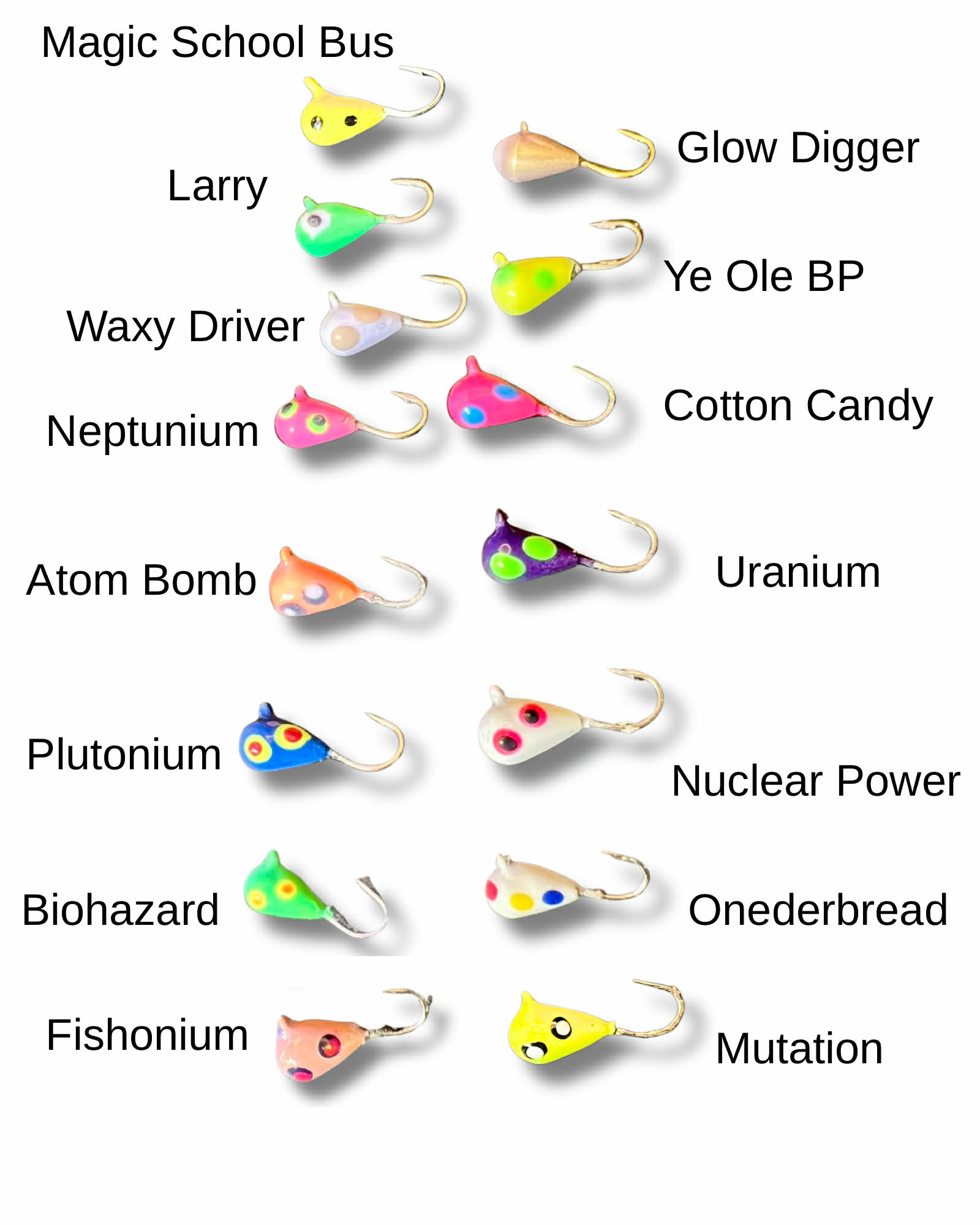 Tungsten Ice Fishing Jigs