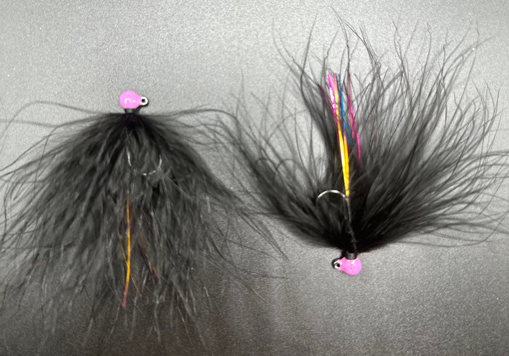 Galactic Flash 1/32 oz Maribou Steelhead Jig  #4 3x Strong Voodoo Custom  Tackle image 1