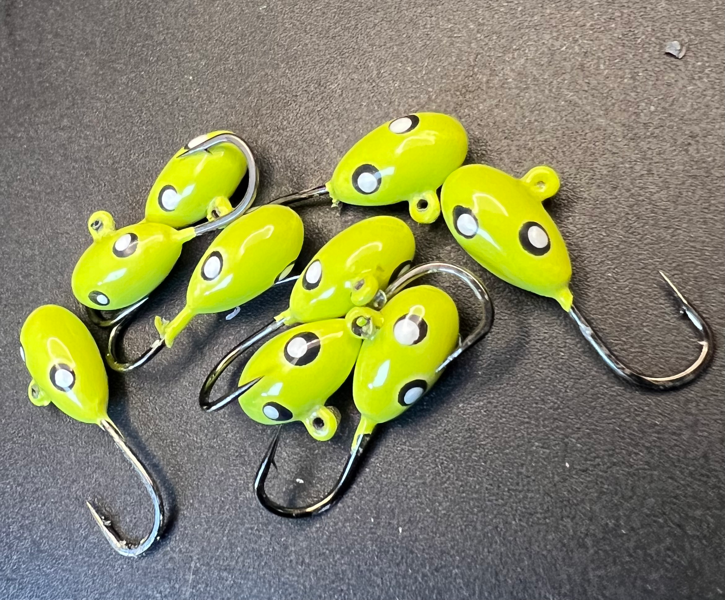 Mutation UV Glow 1/16 Steelhead / Ice Jig #10 3x  strong Voodoo hook image 0