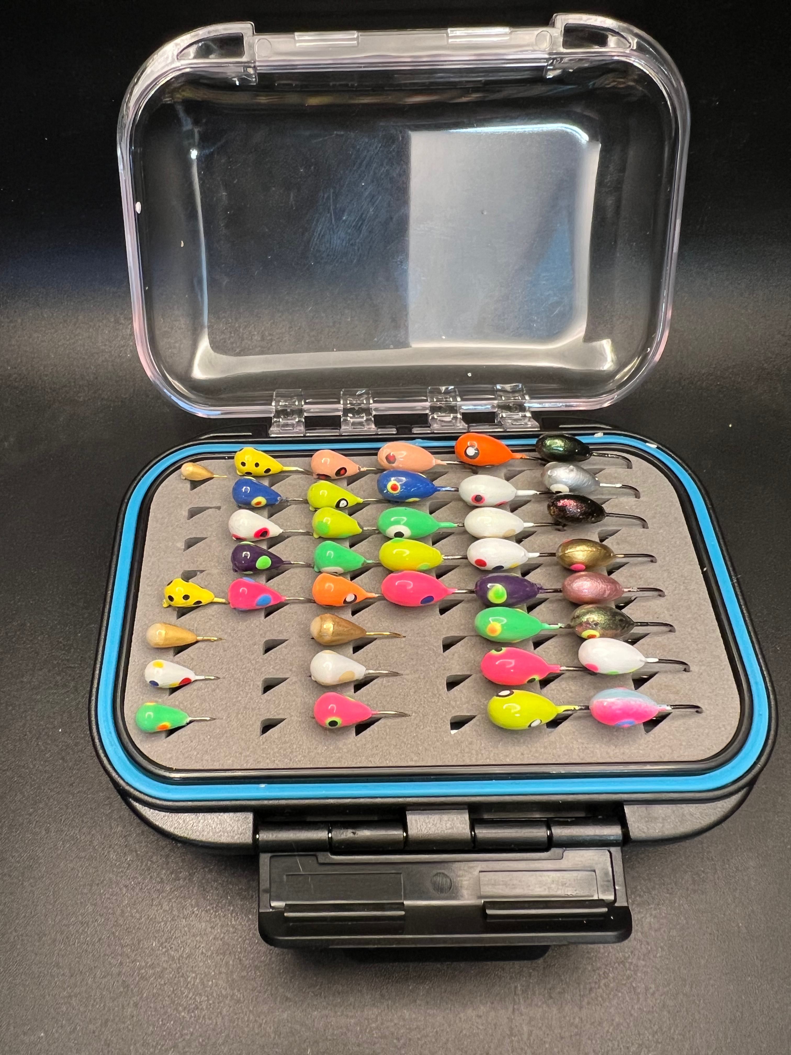 RMA X Northwoods Ice Jig Box Double Sided Jig Box 3x  strong Voodoo hooks image 0