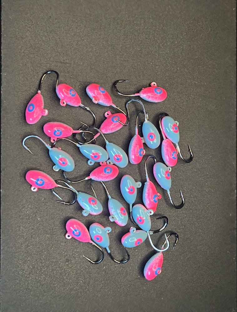 Blinky UV 1/16 Steelhead / Ice Jig #10 3x  strong Voodoo hook image 0
