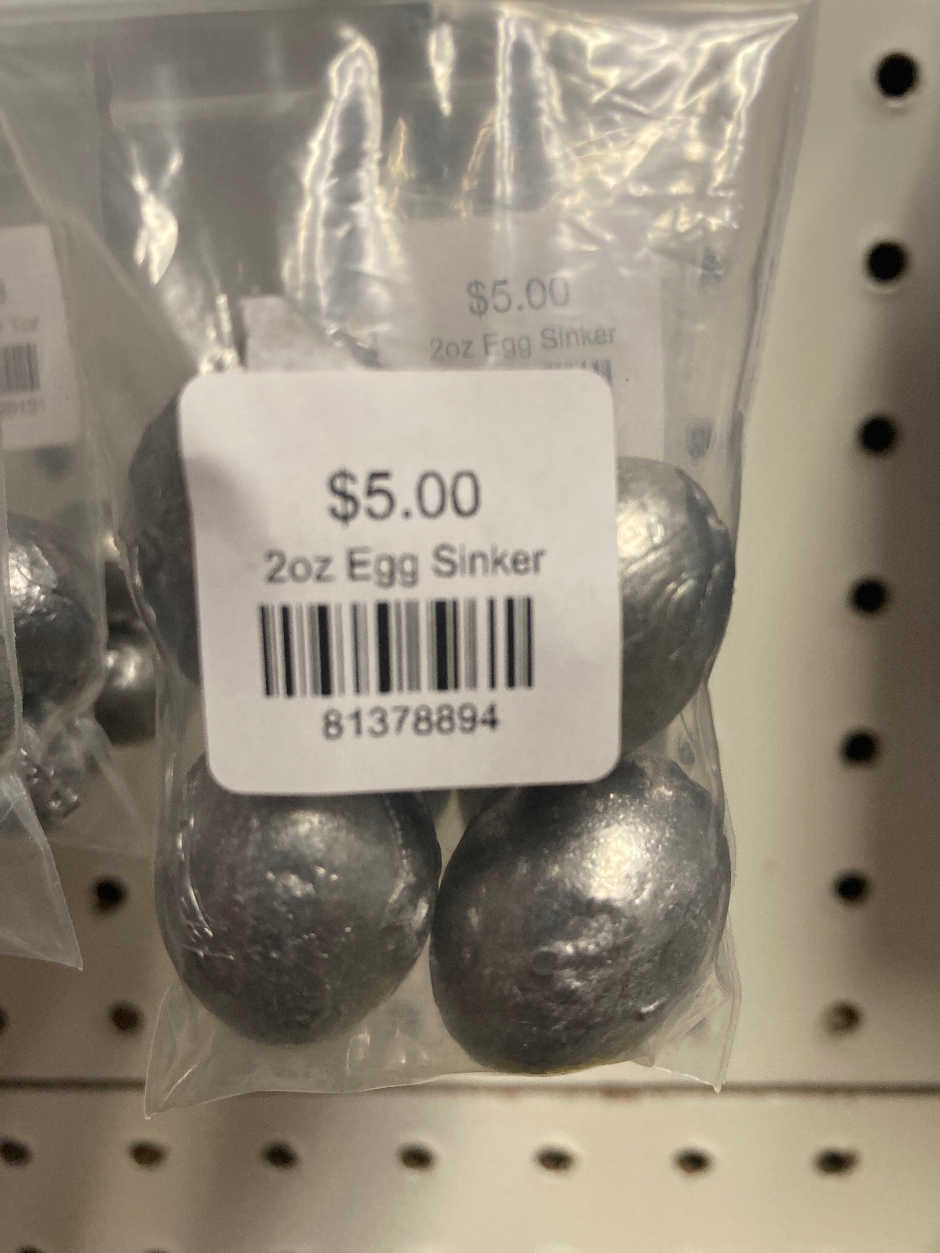2oz Egg Sinker