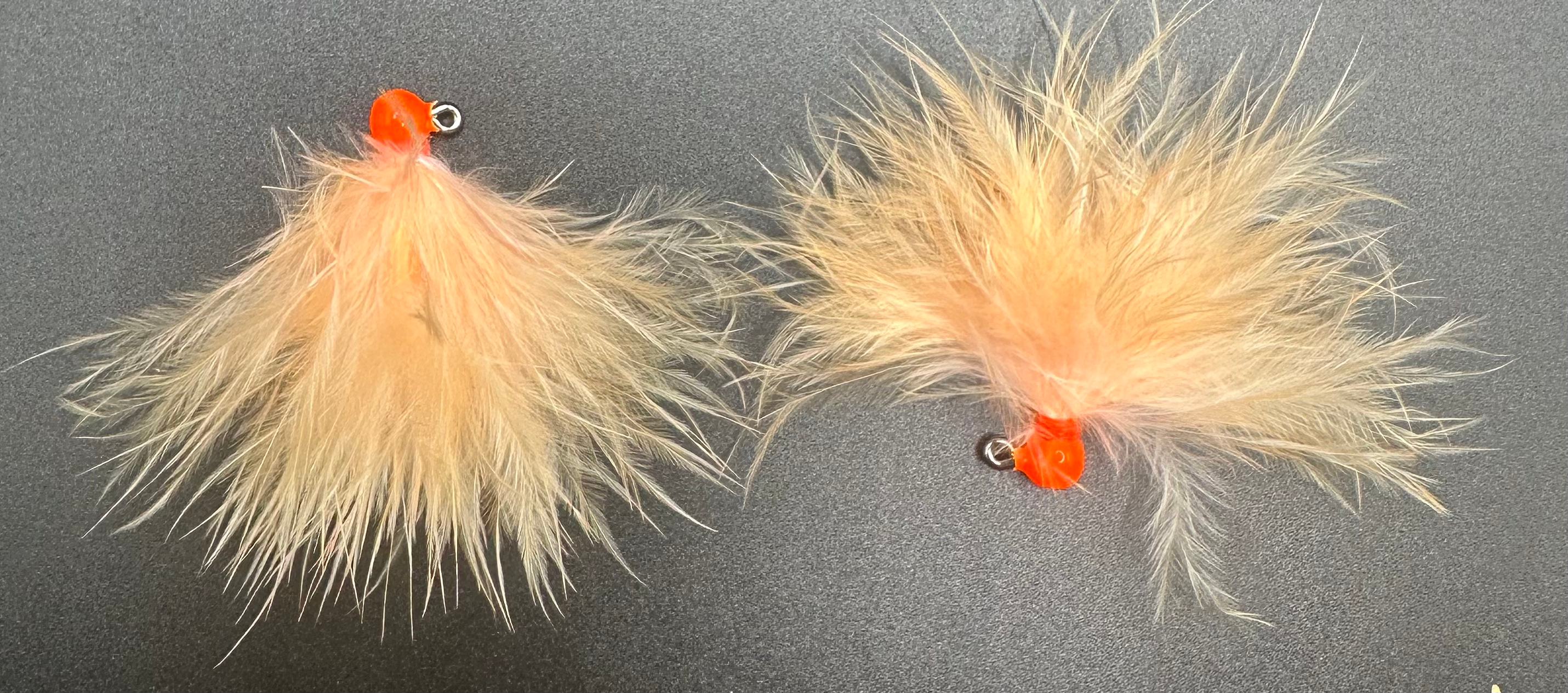 Peaches N’ Cream 1/32 oz Maribou Steelhead Jig  #4  3x Strong Voodoo Hook image 1