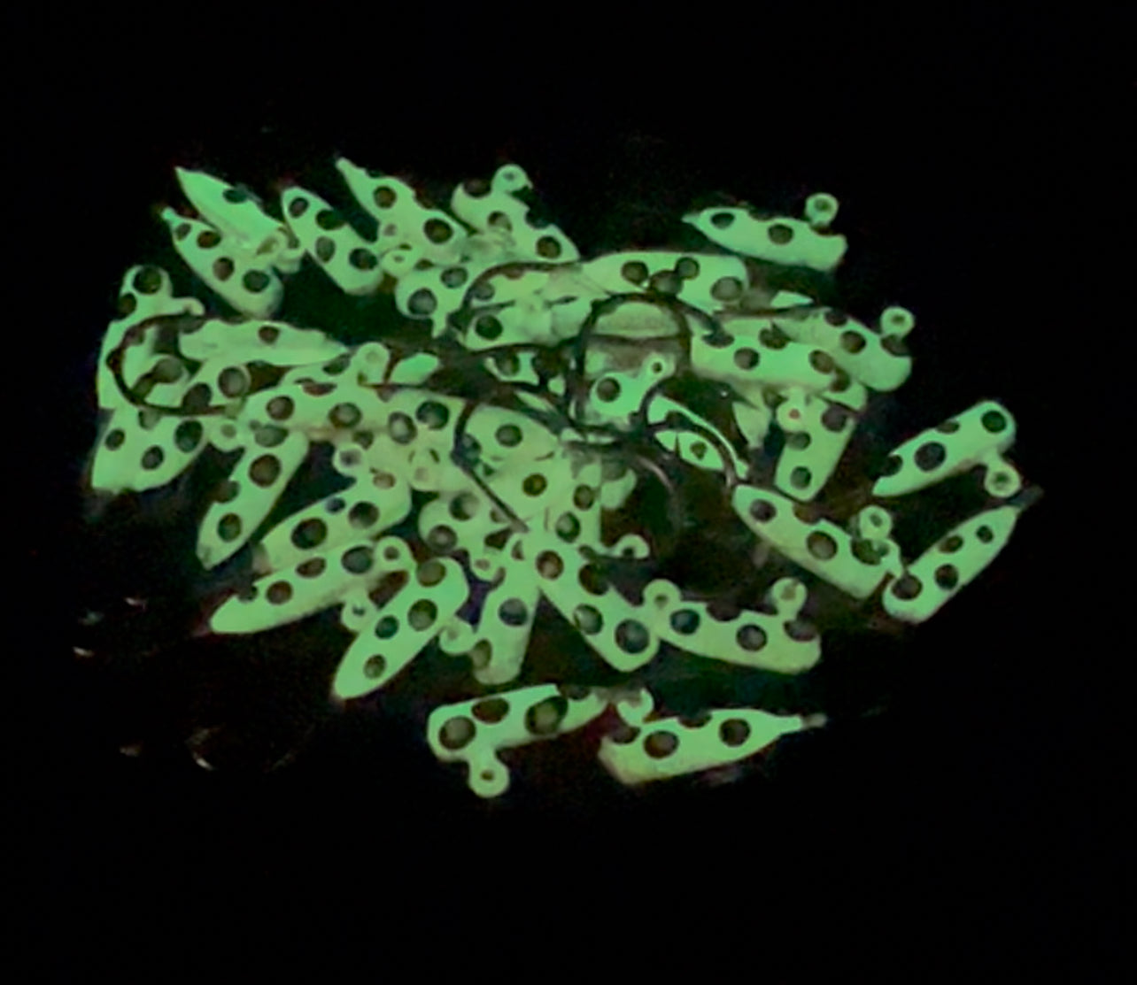 Toxic Waste UV Glow 1/16  oz Steelhead Tube Jig #6 3X Strong Voodoo Hook image 1