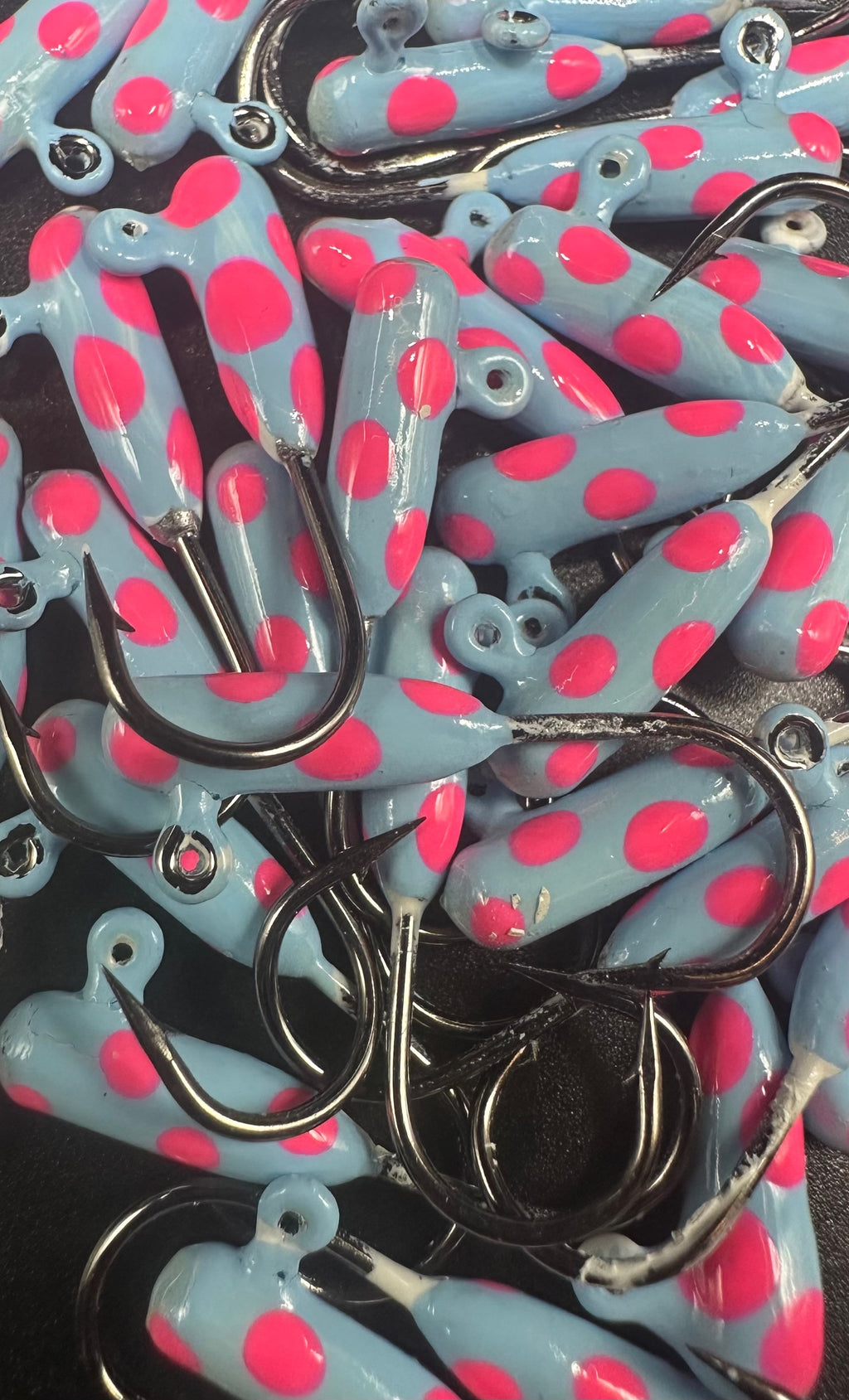 Cotton Candy Blue 1/16 oz Tube Jig 3x Strong #4 Voodoo Hook for  Steelhead image 0