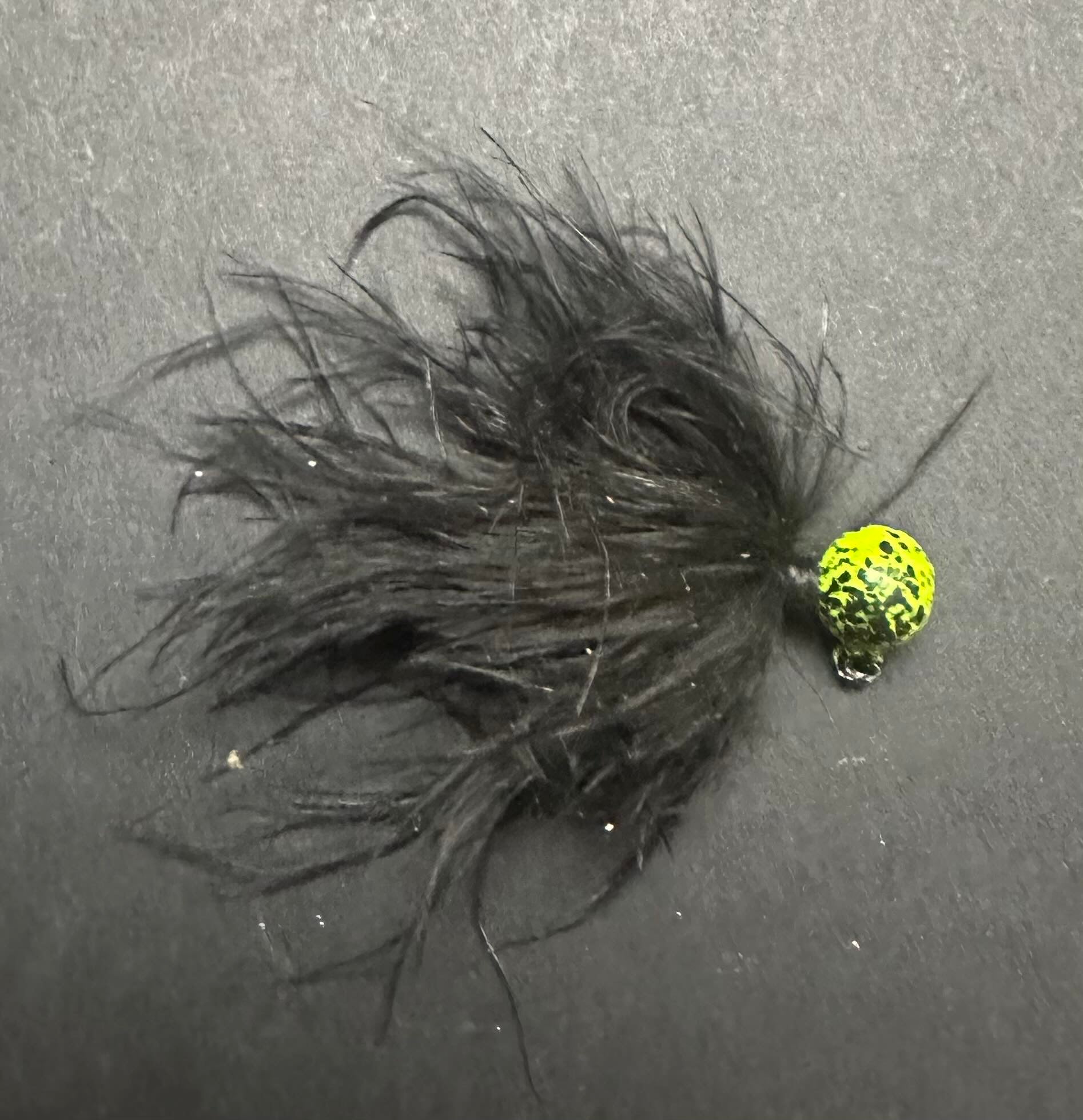  Hairy Lemon Pepper 1/8 oz Maribou Steelhead Jig  #1 Hook image 0