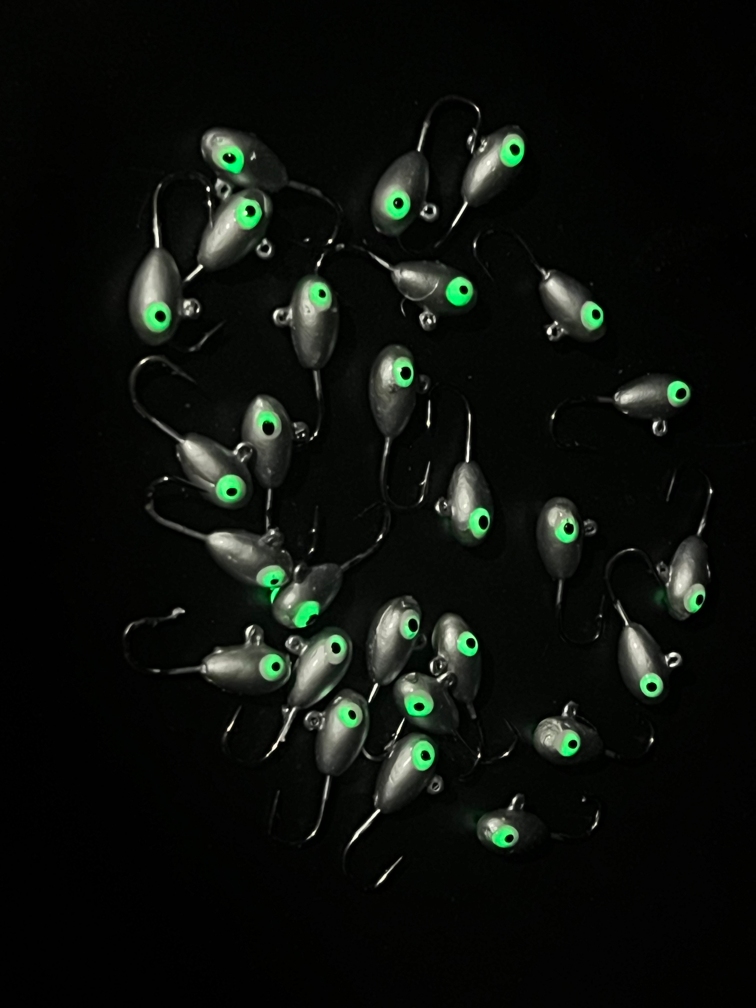 Silver Bullet UV Glow 1/16 Steelhead / Ice Jig #10 3x  strong Voodoo hook image 1