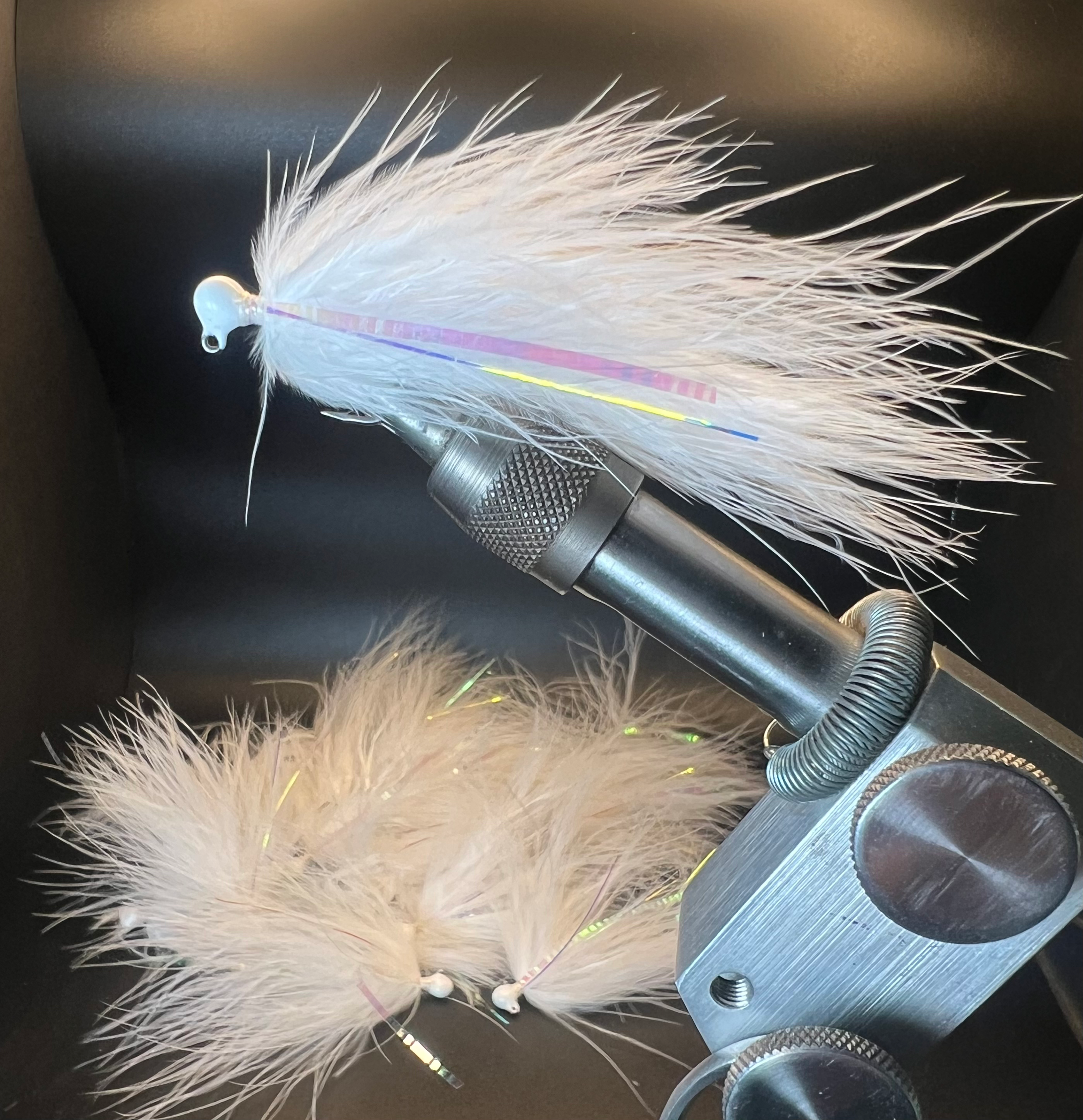 White Walker 1/32 oz Maribou Steelhead Jig  #4  3x Strong Voodoo Hook image 0