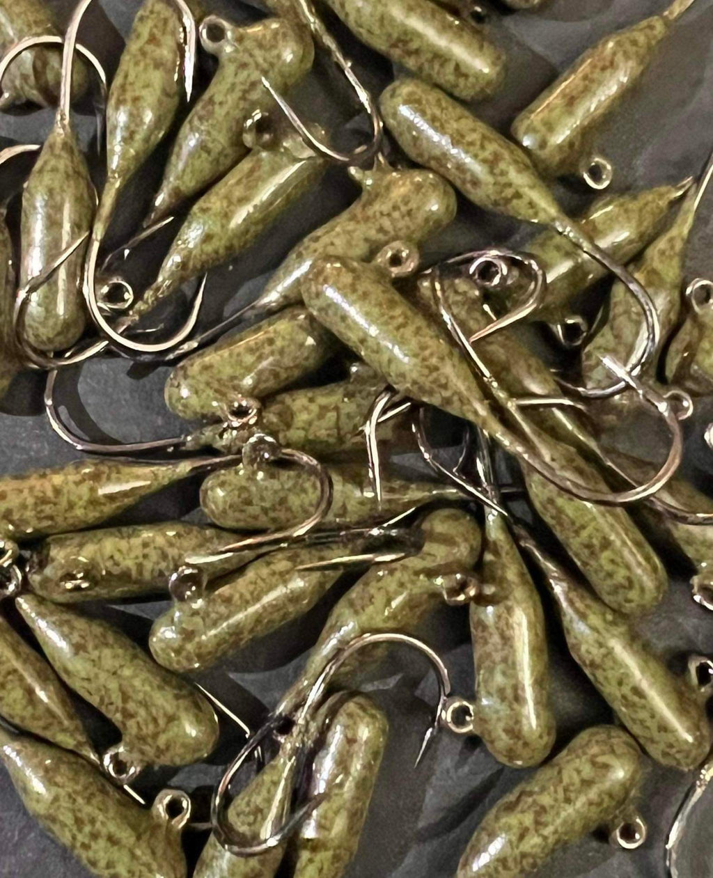 Green Pumpkin Indestructible Paint  1/16oz Steelhead Tube Jig #4 3X Voodoo Hook image 0