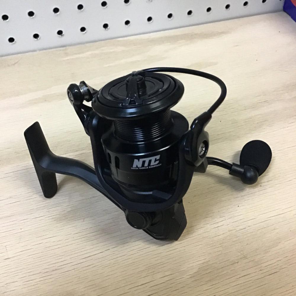 Nova Tackle NTX 3000s spinning reel with black handle and spool