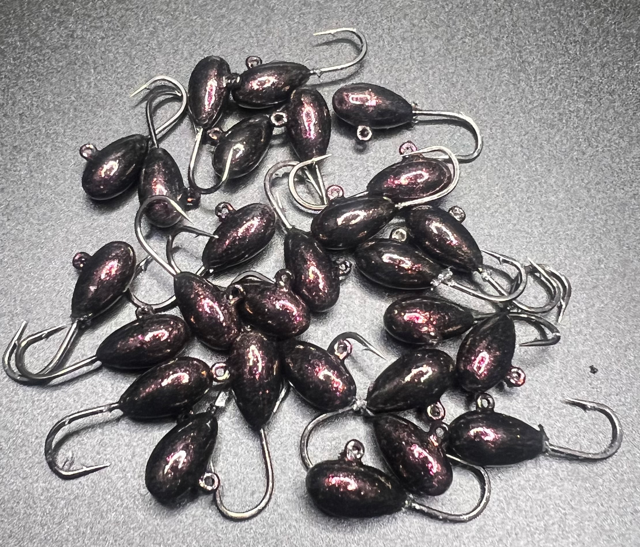 Purple Caddispult UV 1/16 Steelhead / Ice Jig #10 3x  strong Voodoo hook image 0