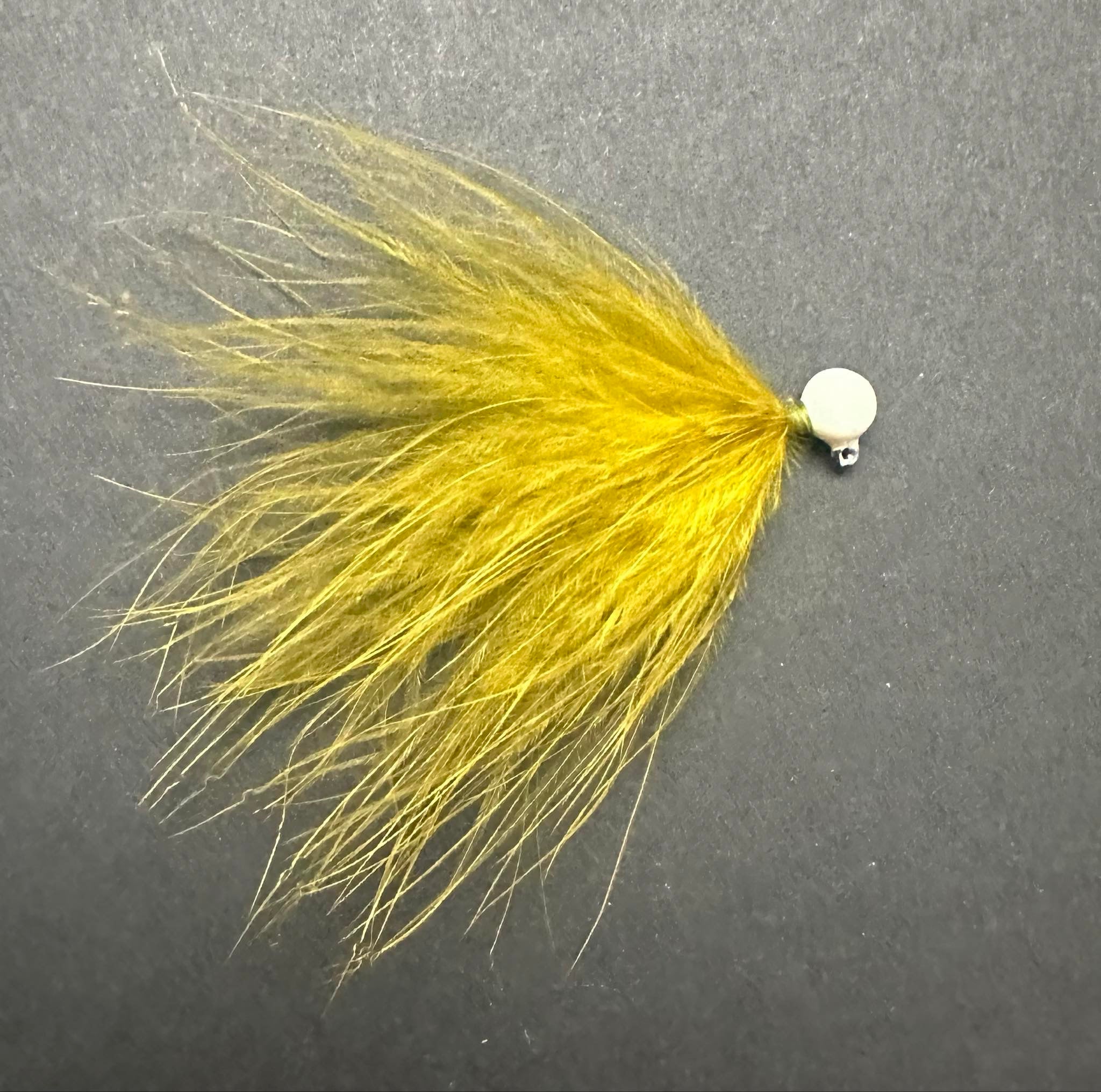 Olive Burger 1/16 oz Maribou Steelhead Jig  #4 Hook image 0
