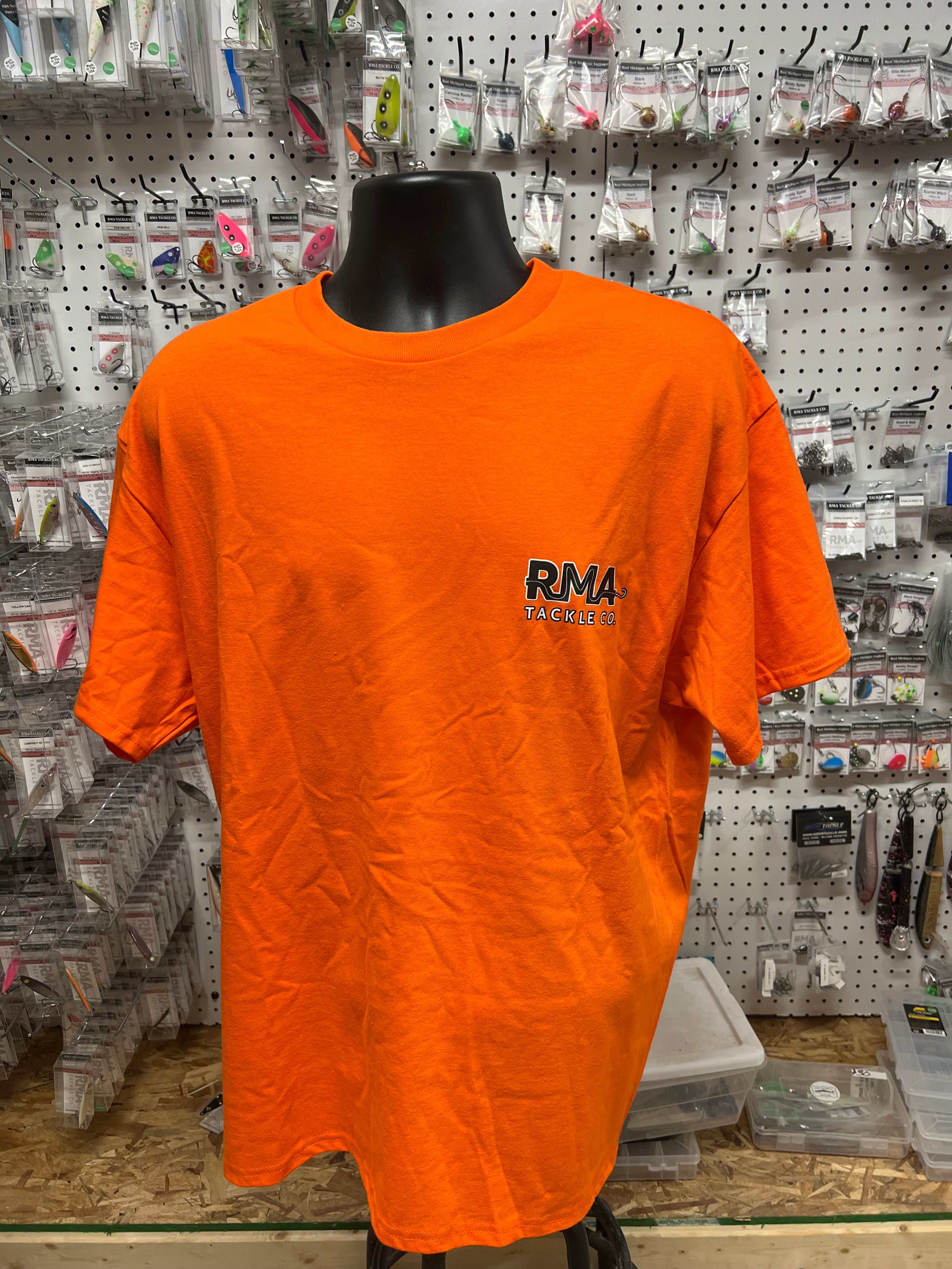 XL RMA Tackle orange T-shirt with small chest logo