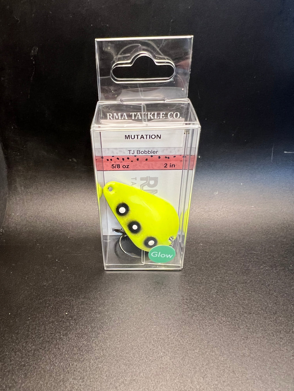 Mutation Glow TJ Bobbler yellow 5/8 oz 2 in lure