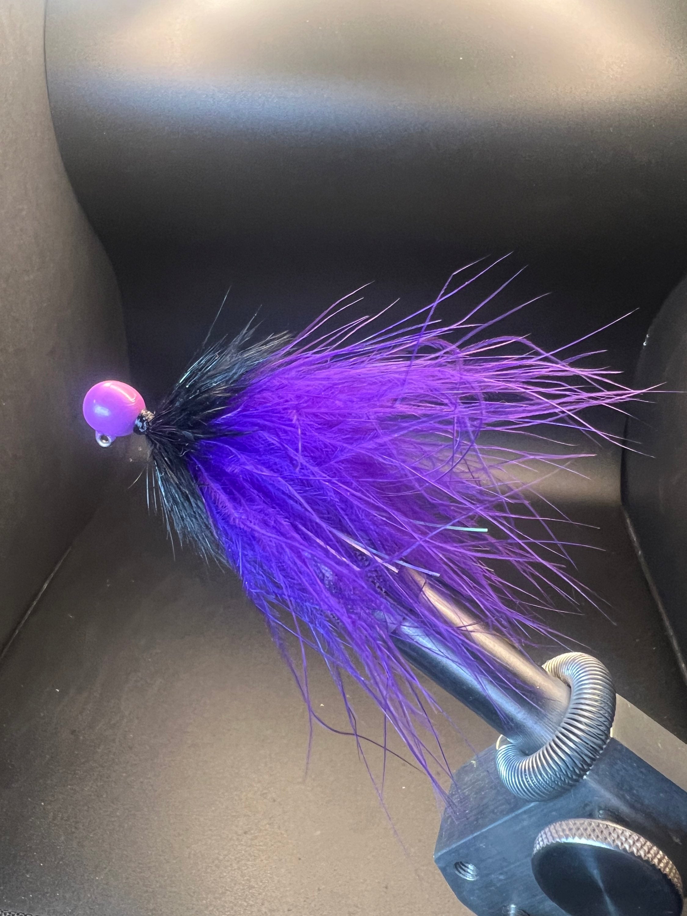 Purple Reign 1/4 oz Maribou Steelhead Jig  #1 Hook image 0