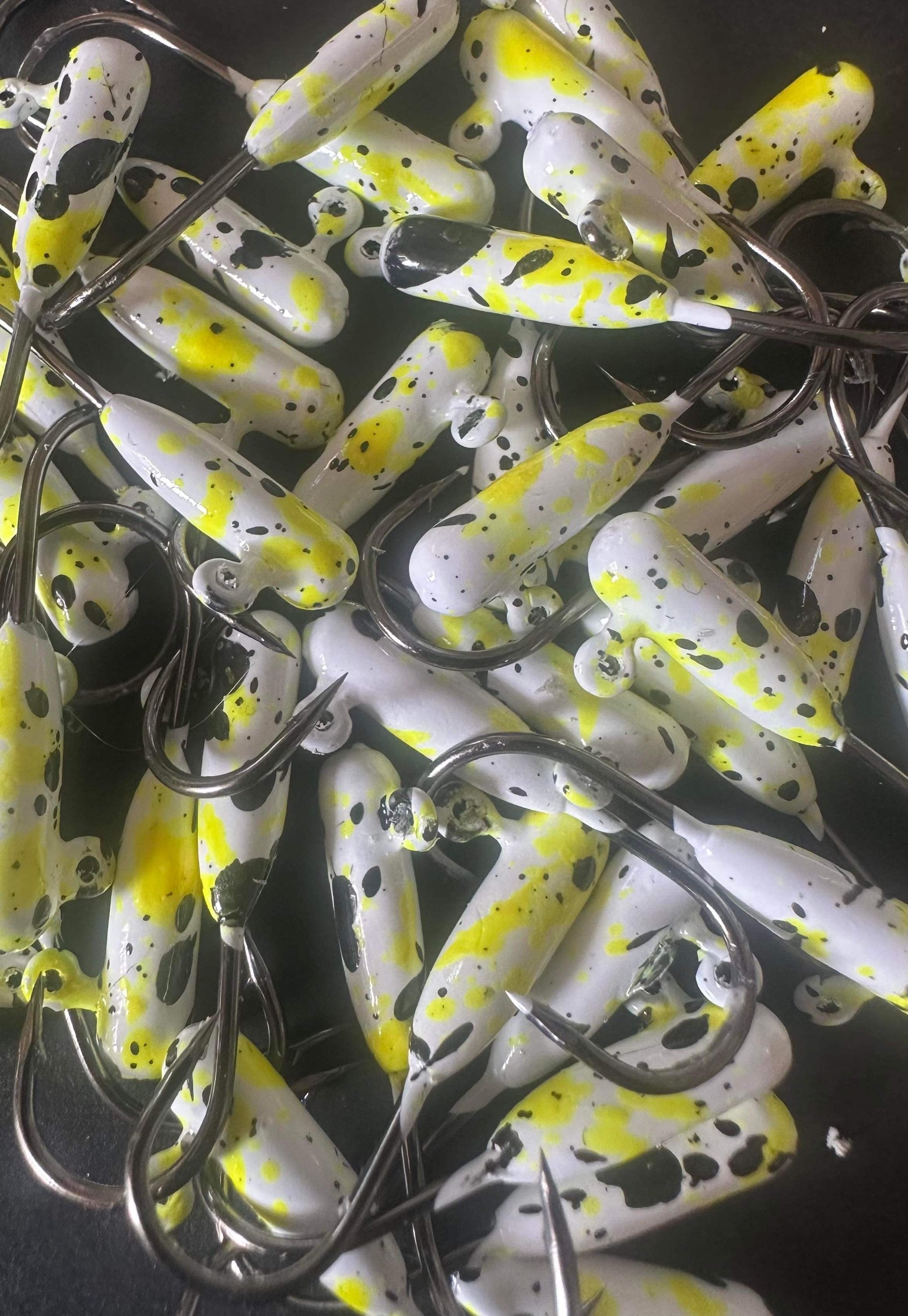 Yellow Splat UV 1/16oz Steelhead Tube Jig #4 3X Strong Voodoo Hook image 0