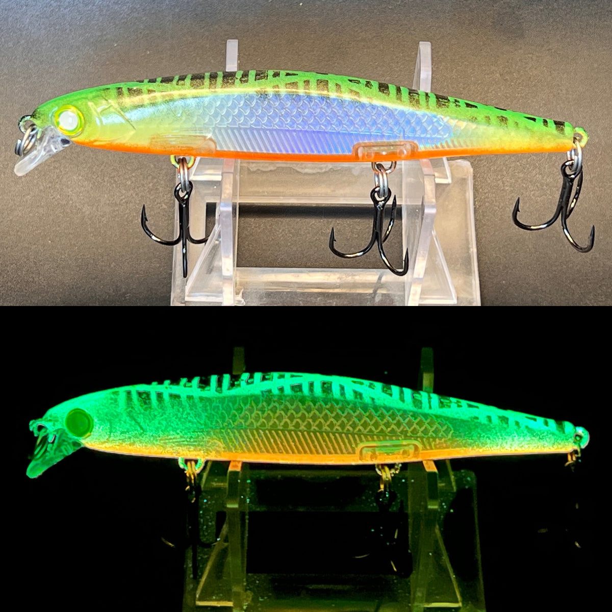 Tiger Kang Shadow Trap Super Glow Suspending Jerkbait