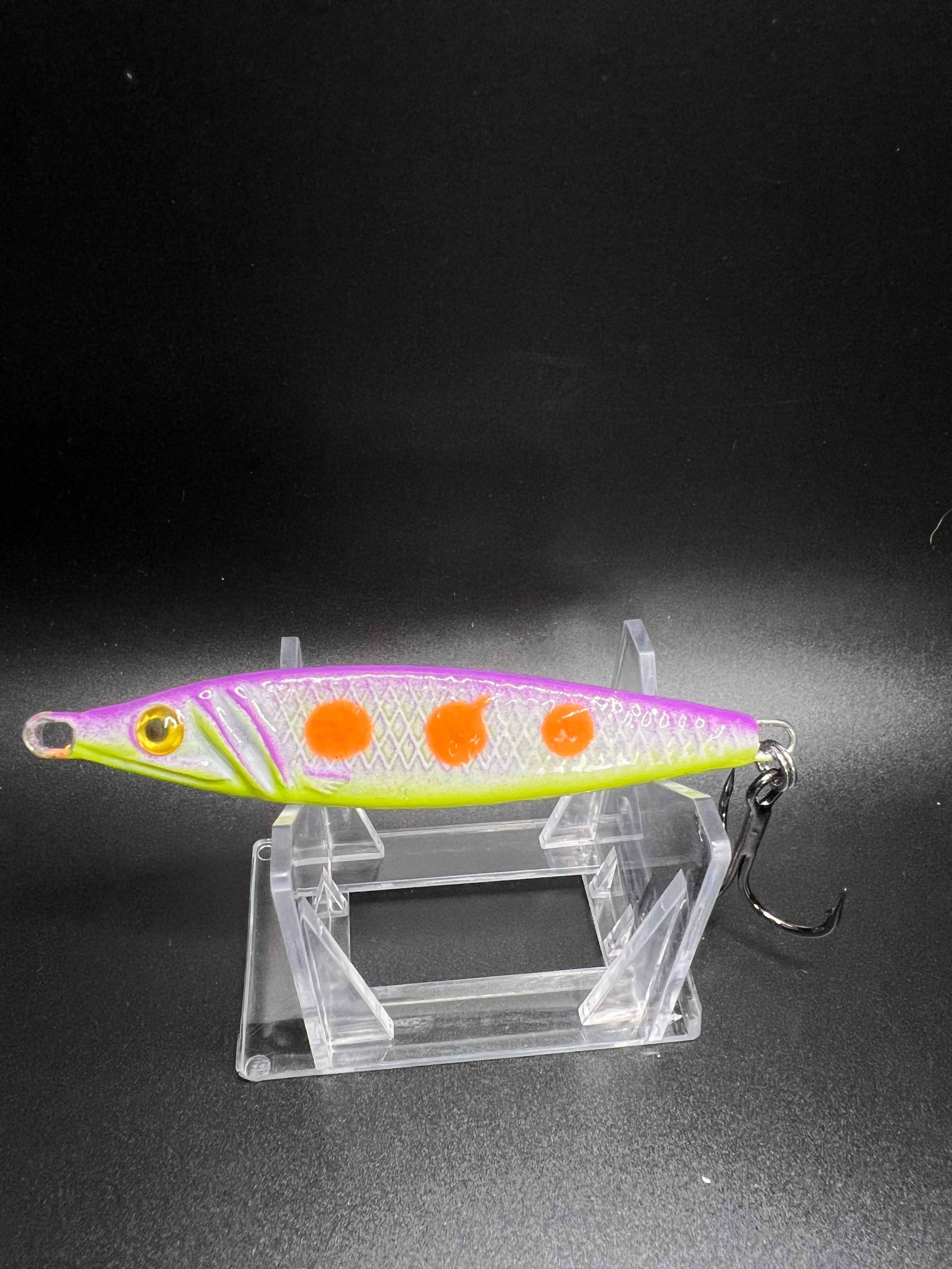 Old School Three Dogfish Night UV 2 oz Jigging Spoon