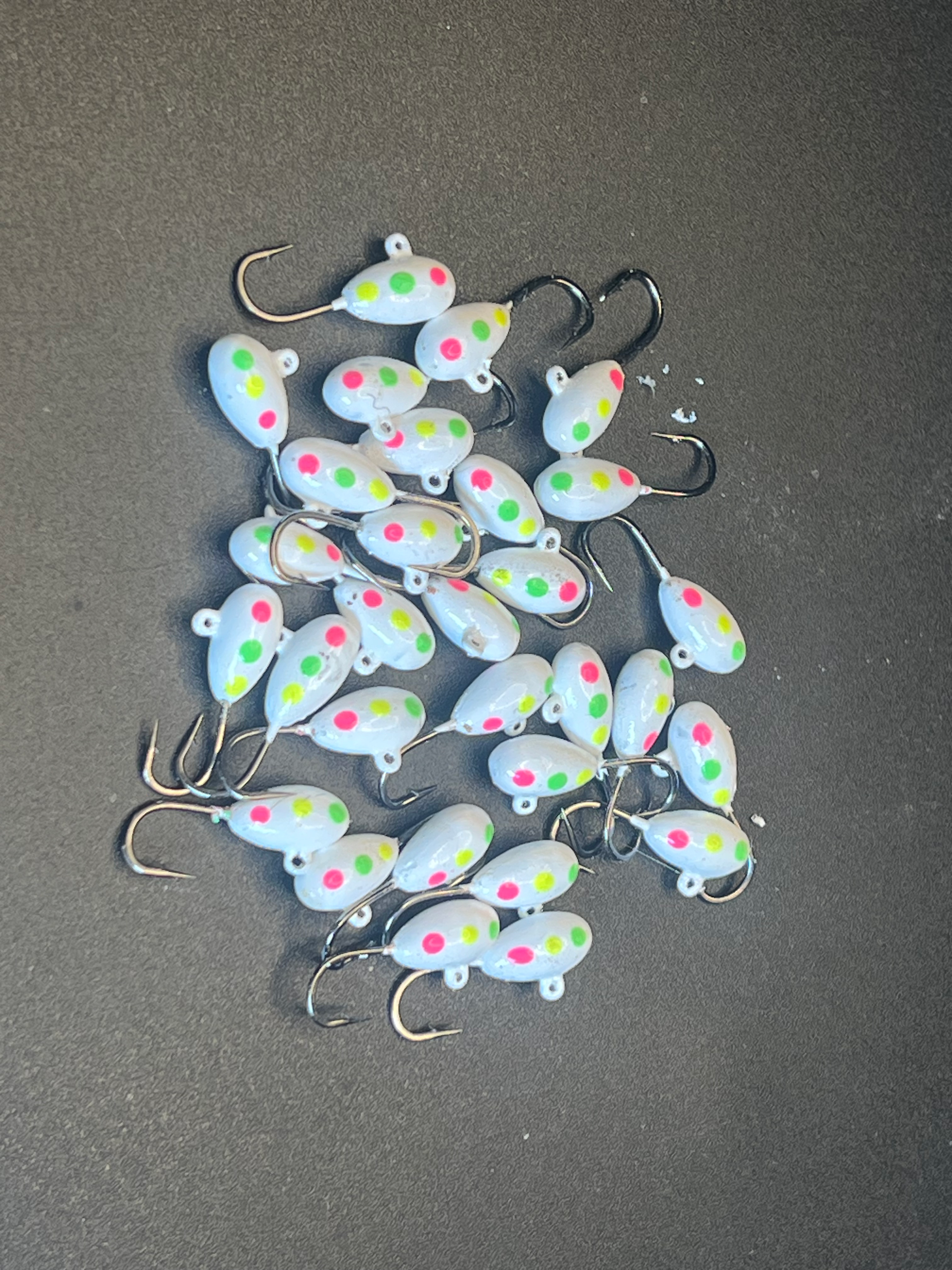 Moldy bread UV Glow 1/16 Steelhead / Ice Jig #10 3x  strong Voodoo hook image 0