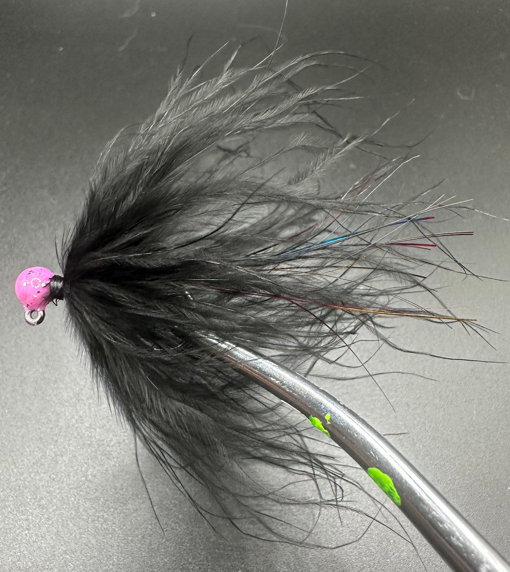 Galactic Flash 1/32 oz Maribou Steelhead Jig  #4 3x Strong Voodoo Custom  Tackle image 0