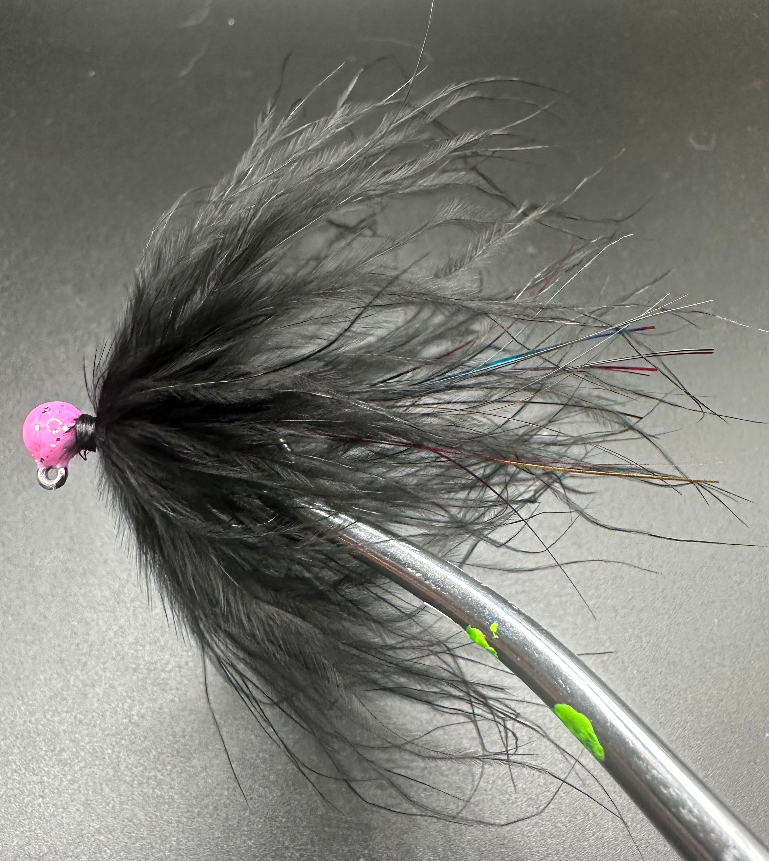 Galactic Flash 1/32 oz Maribou Steelhead Jig  #4 3x Strong Voodoo Custom  Tackle image 0