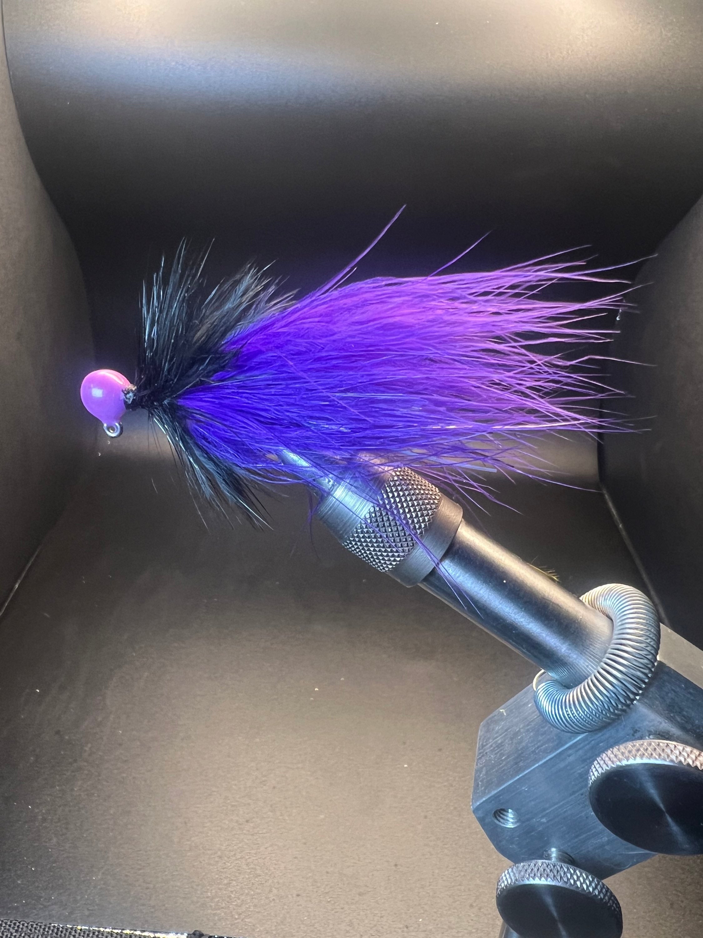 Purple Reign 1/8 oz Maribou Steelhead Jig  #1 Hook image 0