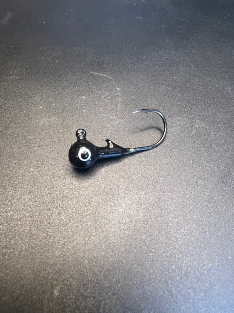 Round Head Jig With Collar & #1 2x Mustad Hook Indestructible Paint Series image 0