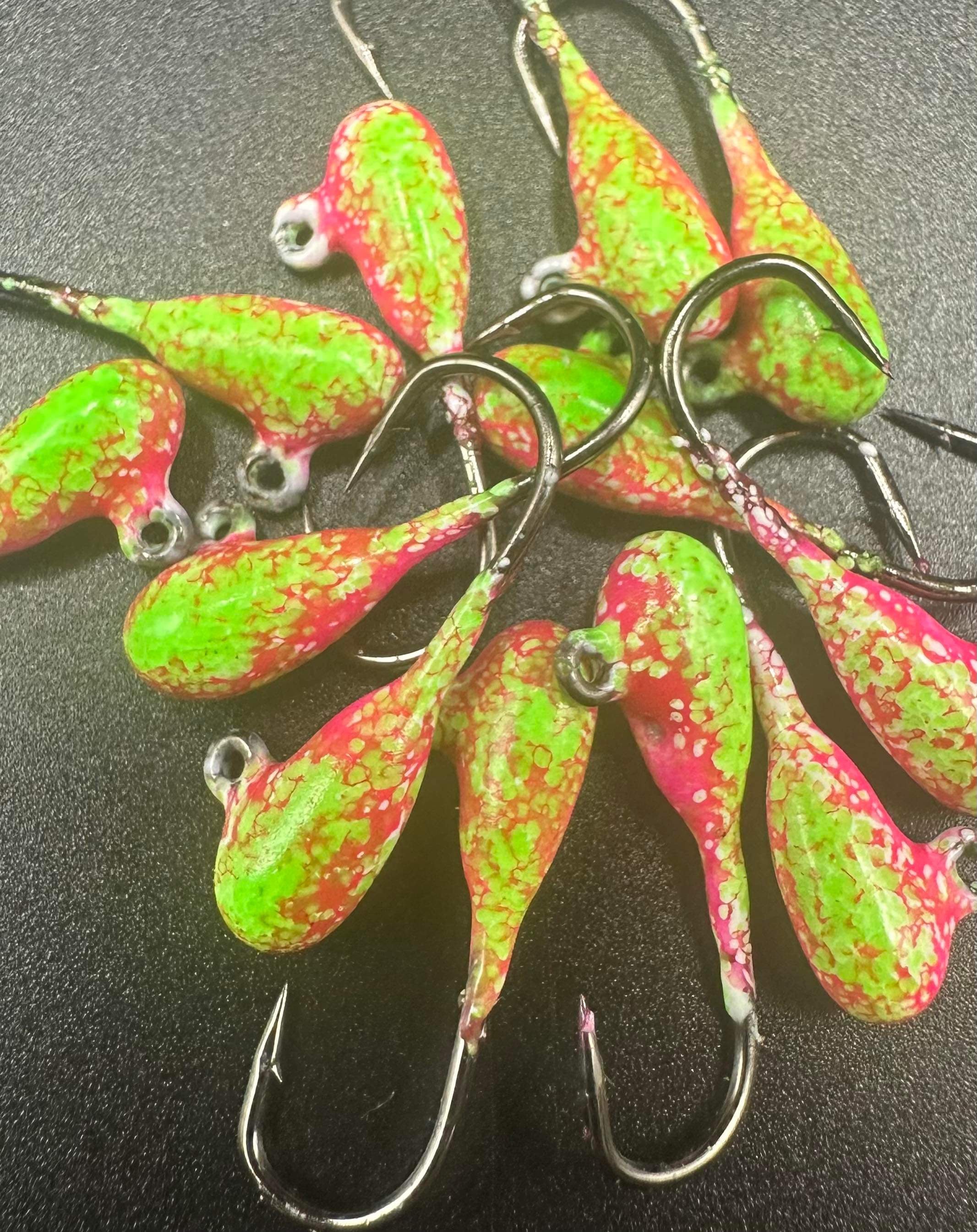Rainbow Sherbert 1/32 oz Steelhead Tube Jig #6 3X Strong Voodoo Hook image 0