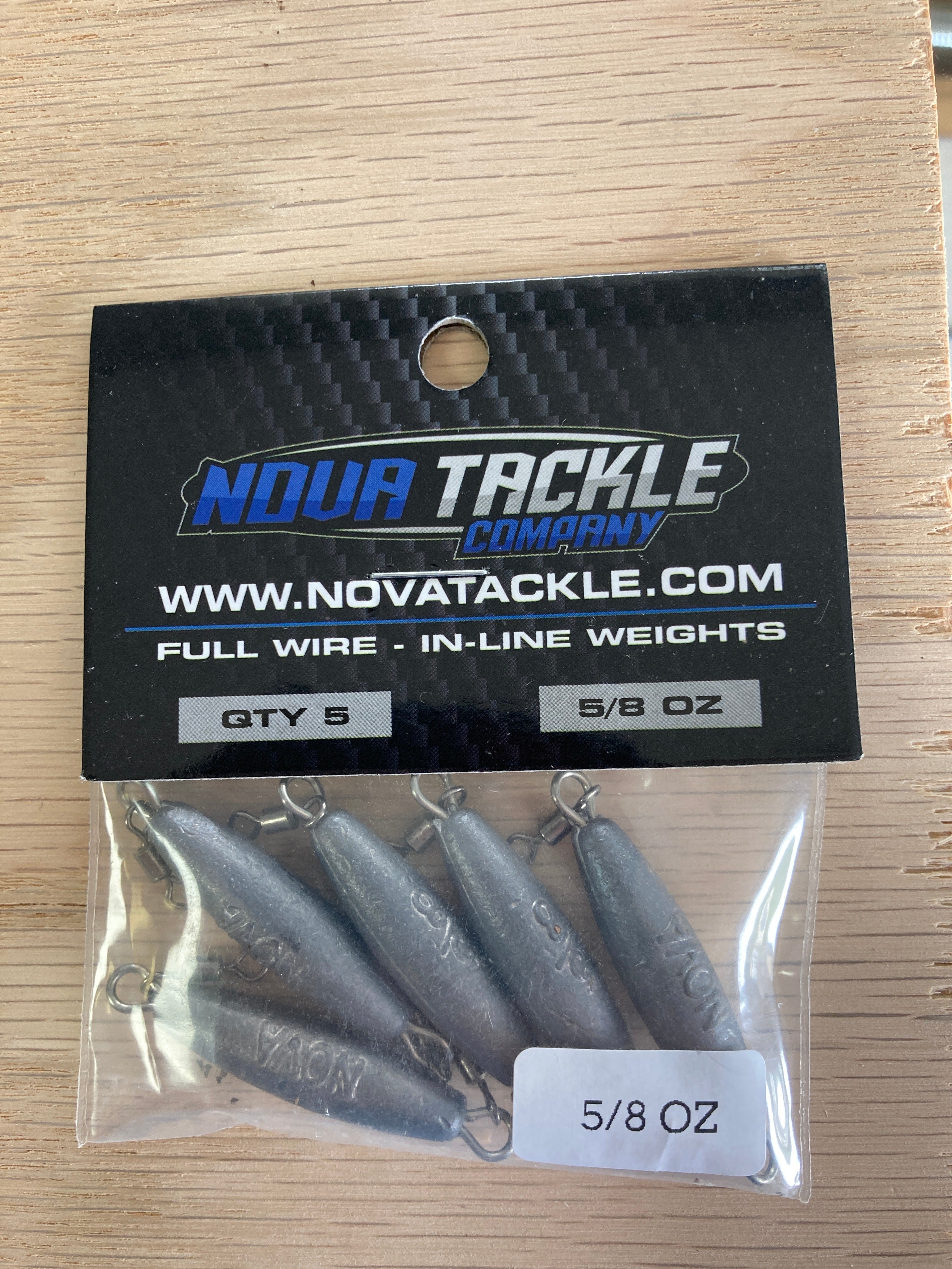 Nova 5/8 ounce in line weight