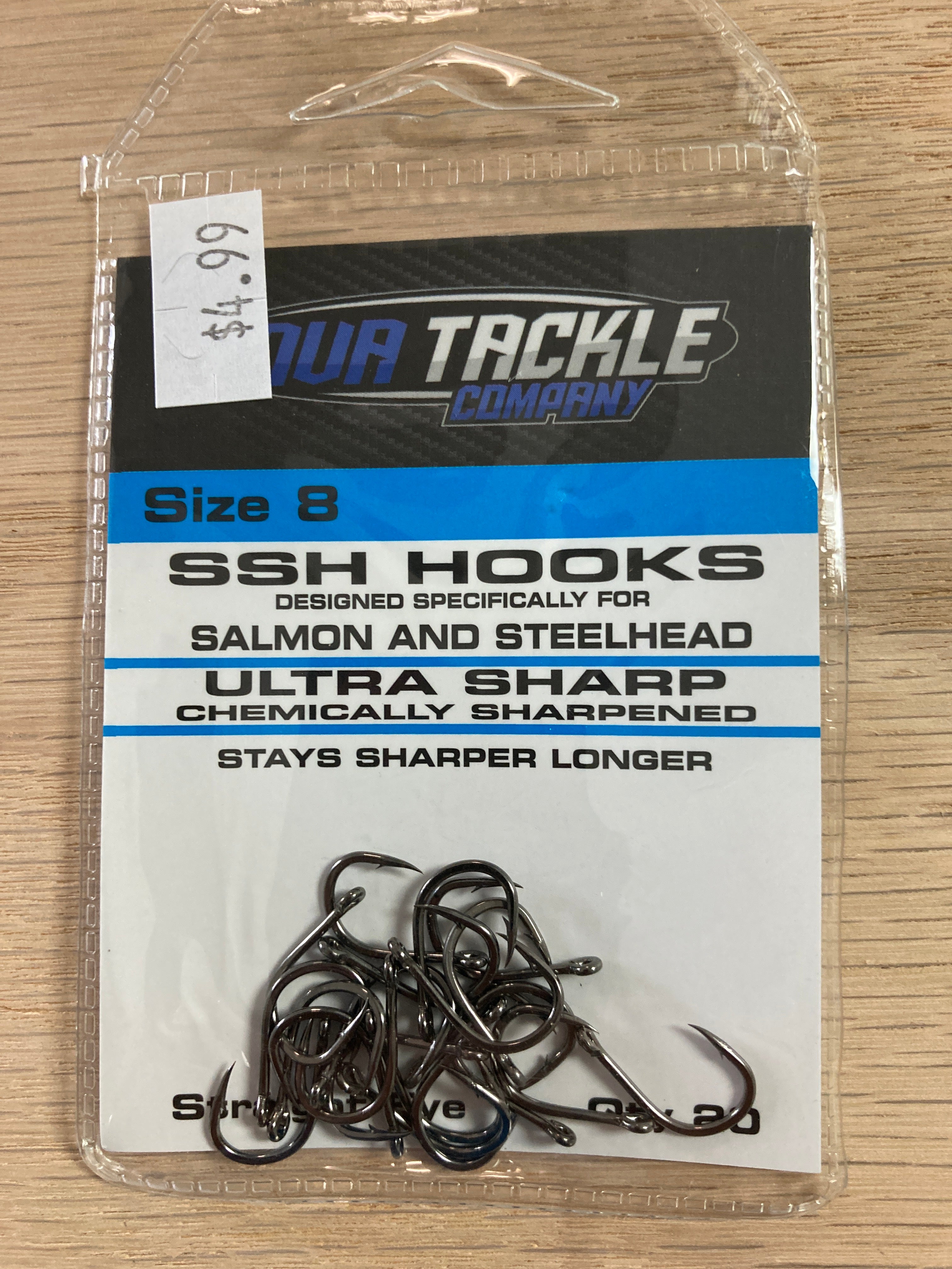 Straight eye size 8