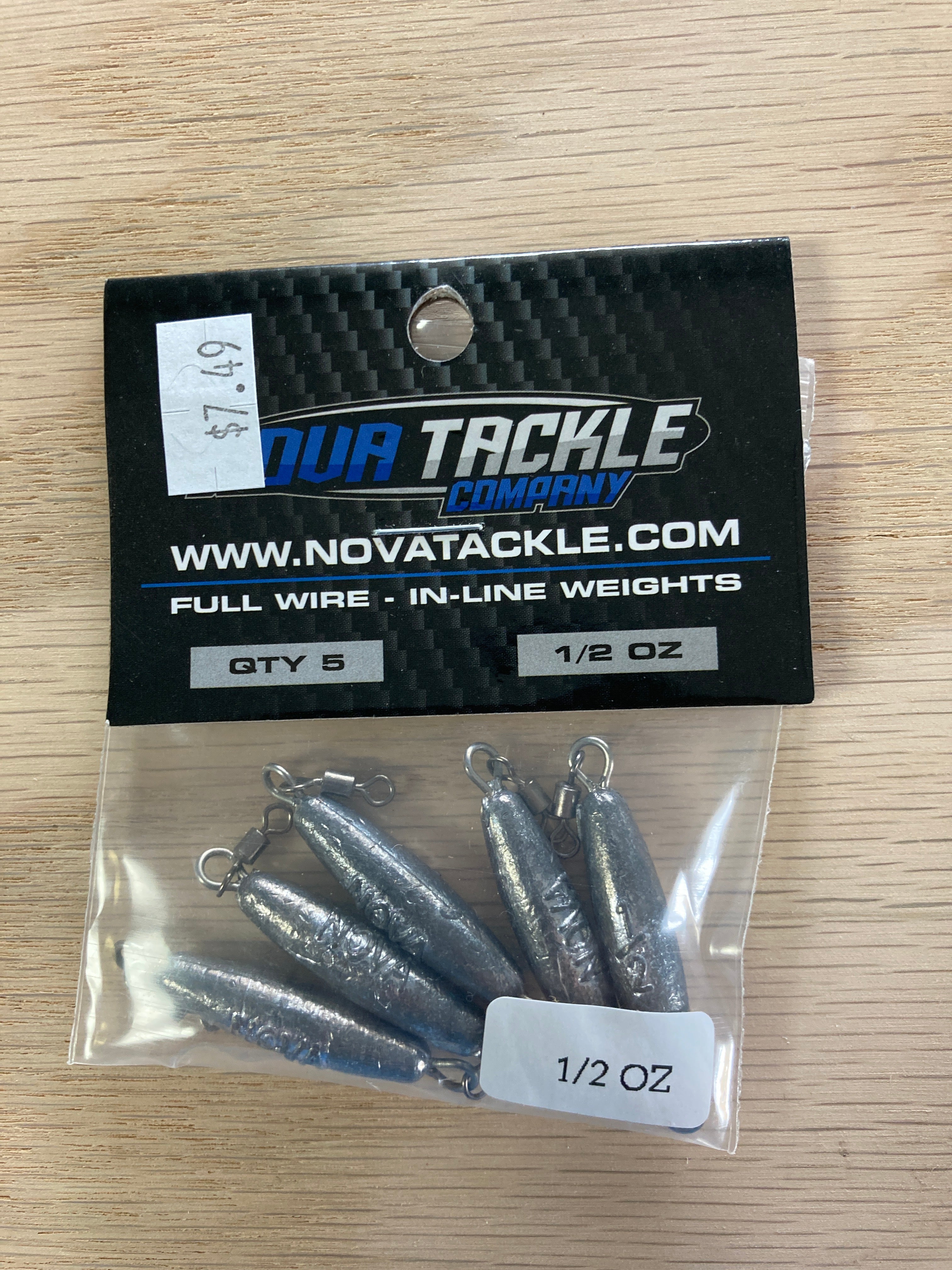 Nova 1/2 ounce￼ in-line weight
