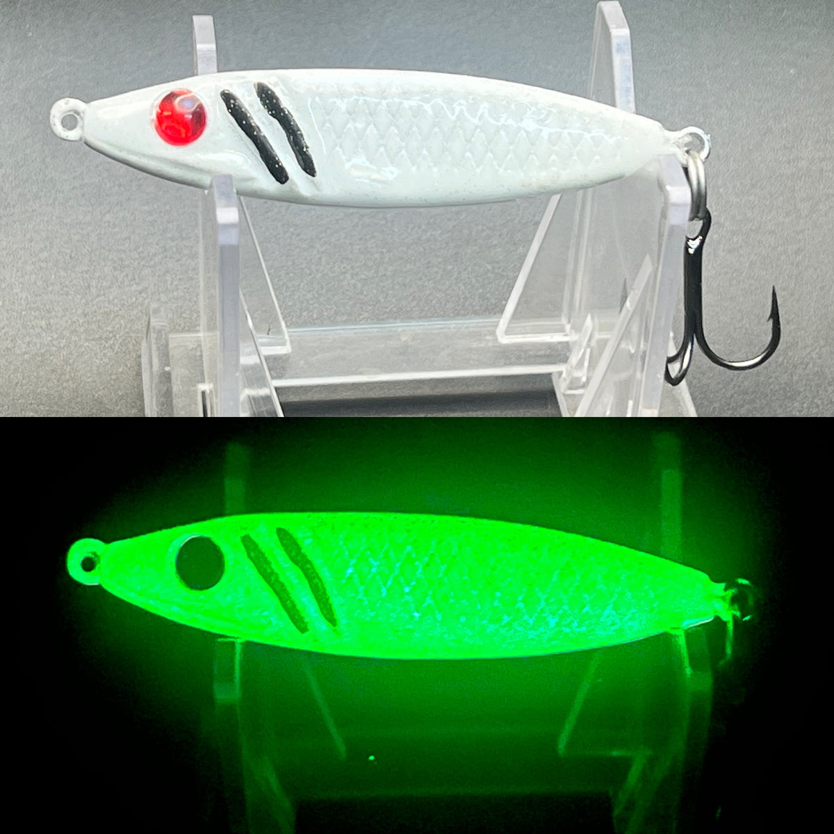 Whitefish Stripes UV 3/4 oz Jigging Spoon