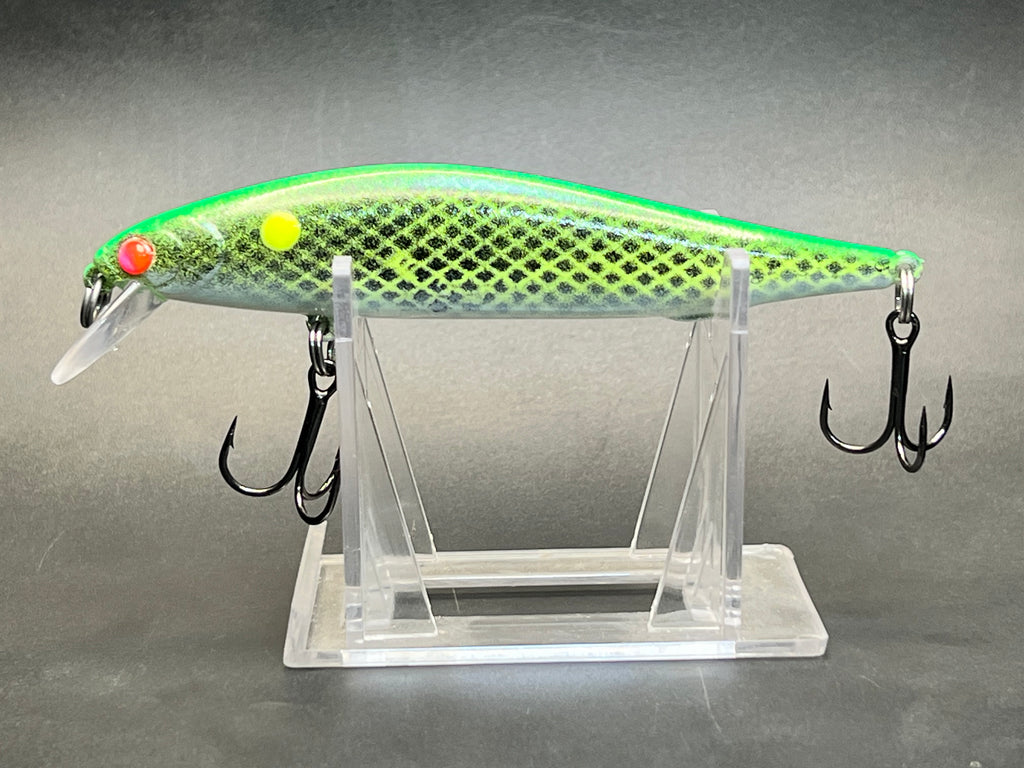 Fire Perch UV Super Glow Clickbait Series 4.25in 1/2 oz Jerkbait