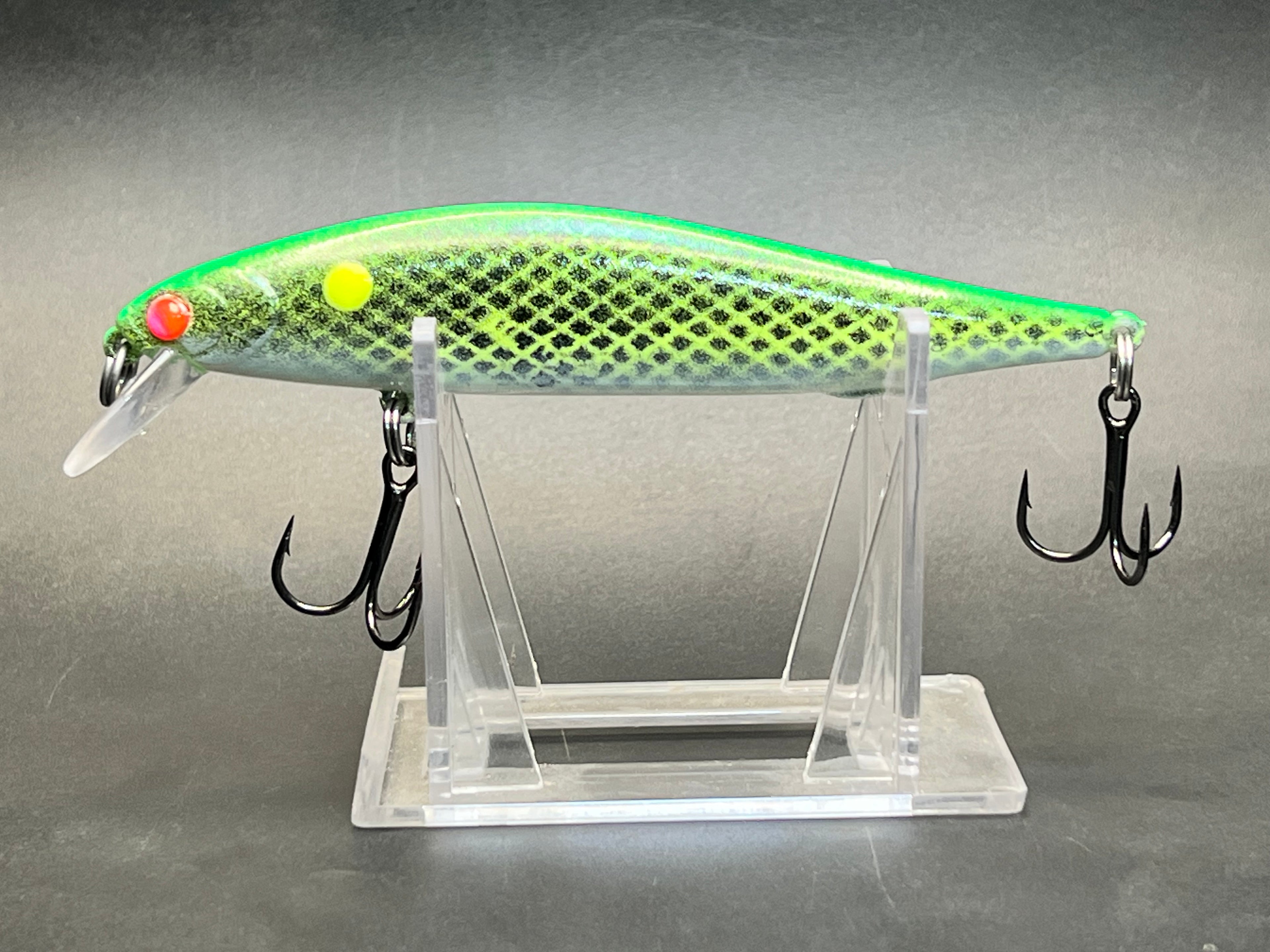 Fire Perch UV Super Glow Clickbait Series 4.25in 1/2 oz Jerkbait