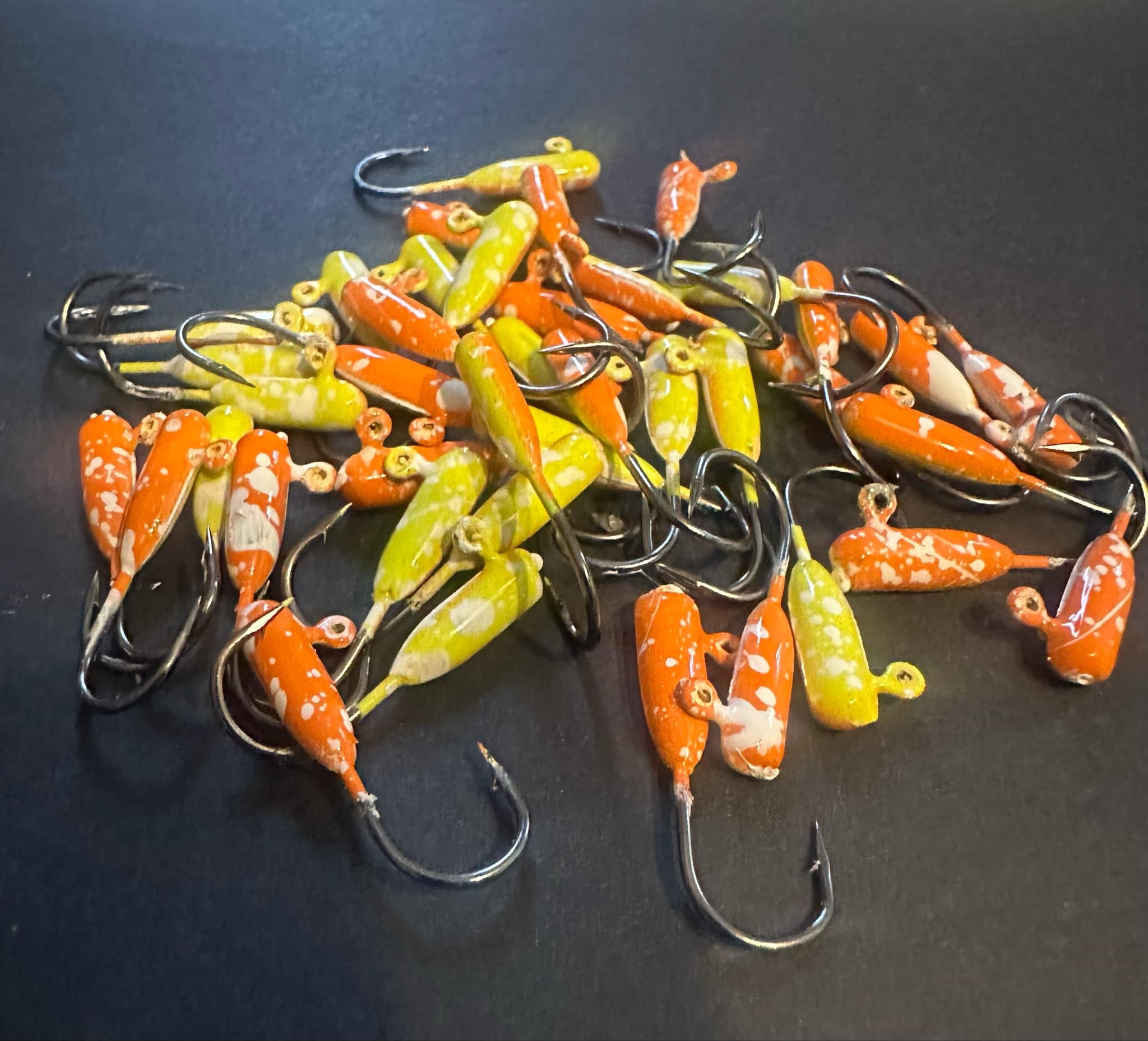 Tequila Sunrise  UV  Steelhead Tube Jig #4 3X Strong Voodoo Hook image 0
