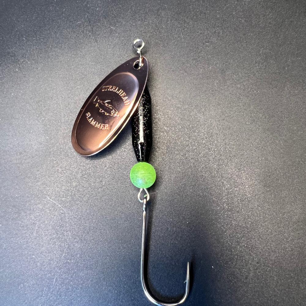 Copper Blade Chartnasty Galaxy Black1/3 oz In-line Spinner #4 Blade image 0