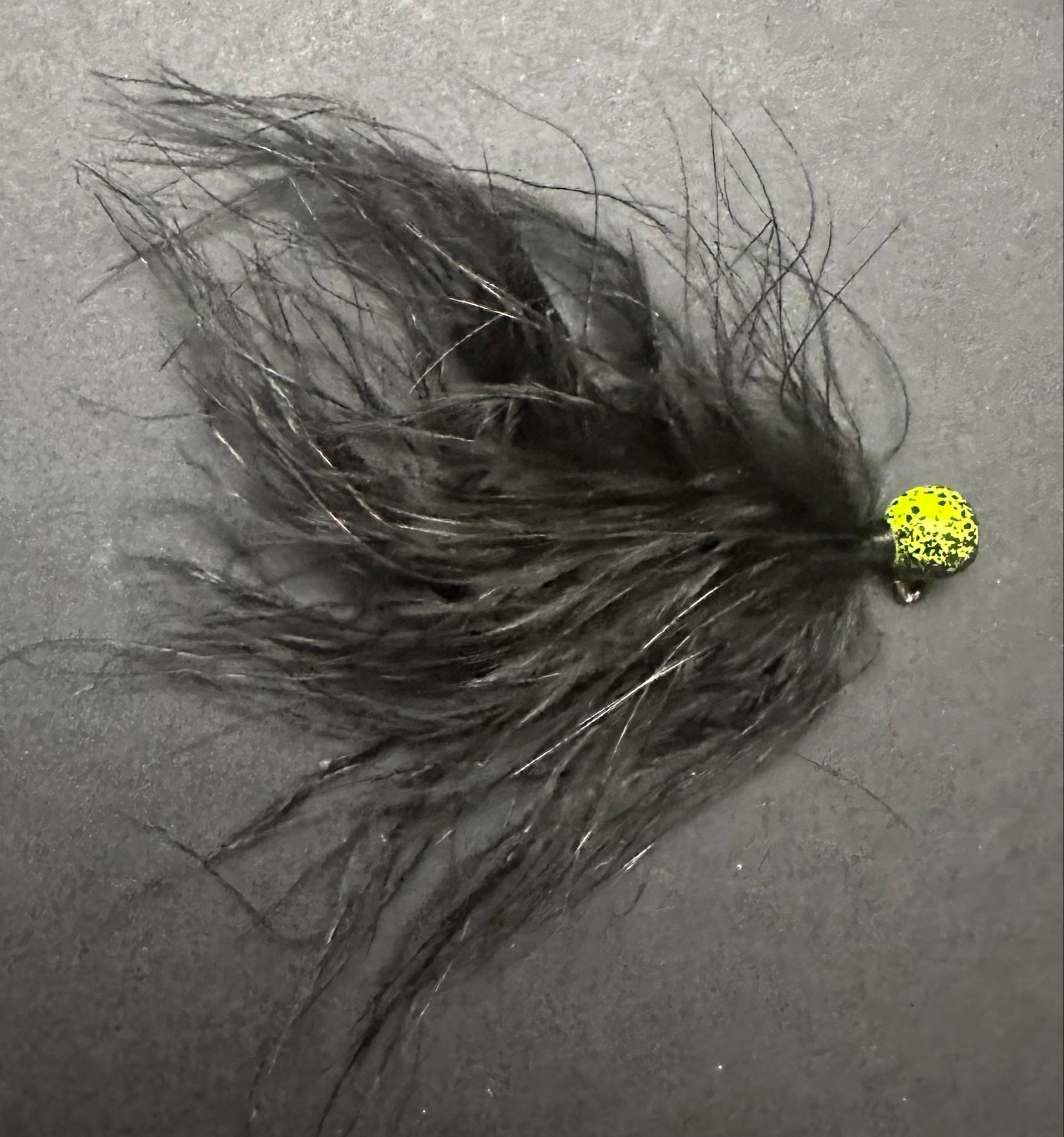 Hairy Lemon Pepper 1/4 oz Maribou Steelhead Jig  #1 Hook image 0