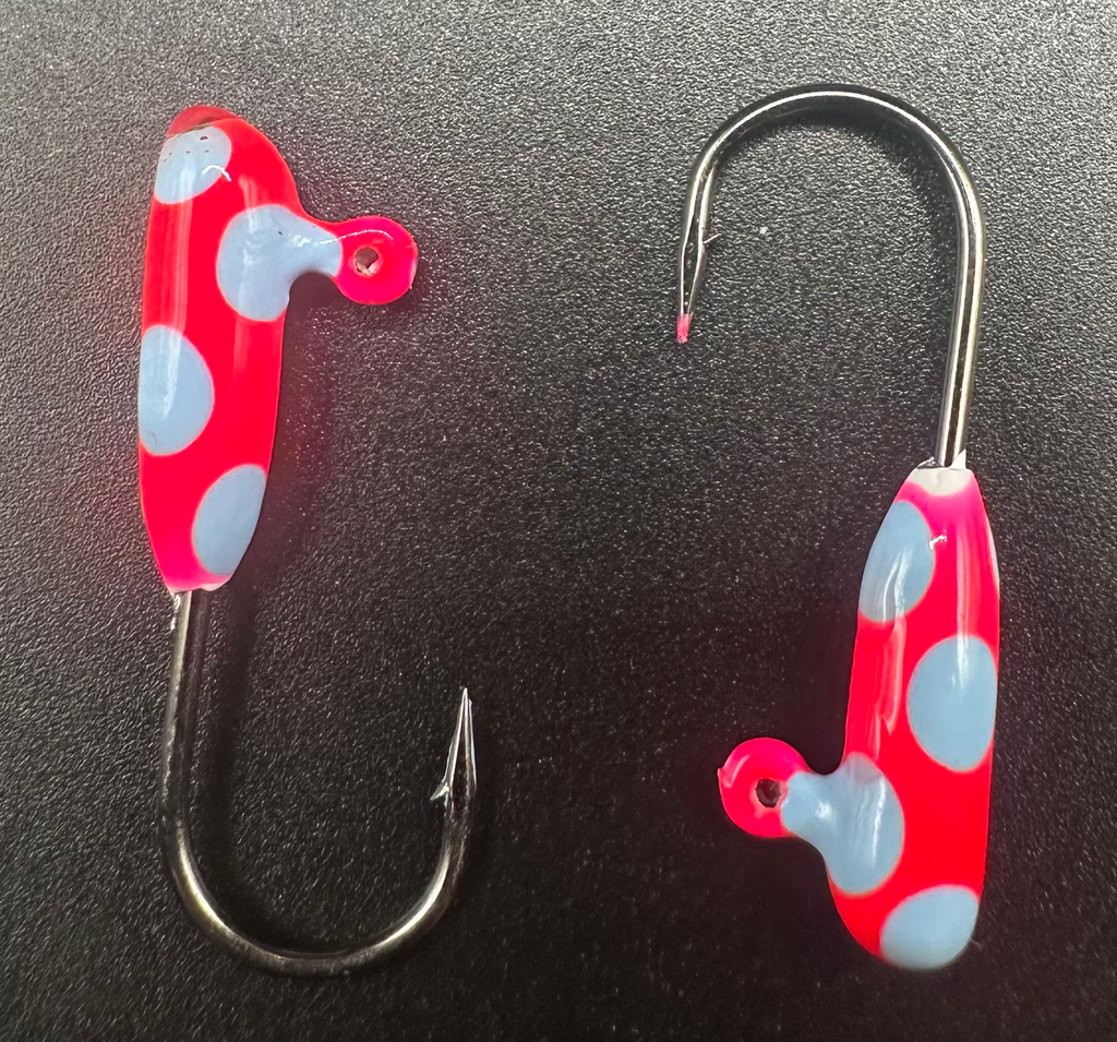 Cotton Candy Pink 1/16 oz Tube Jig 3x Strong #4 Voodoo Hook  & Steelhead image 1