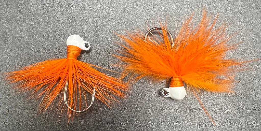 Orange Cream Soda 1/32 oz Steelhead Hair Jig  #4 Hook image 1