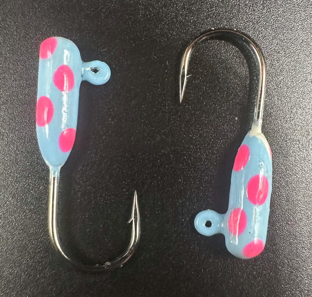 Cotton Candy Blue 1/16 oz Tube Jig 3x Strong #4 Voodoo Hook for  Steelhead image 1