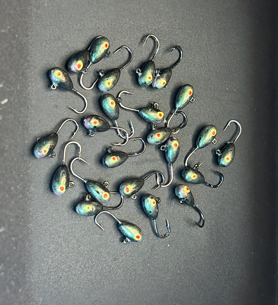 Egg Man UV 1/16 Steelhead / Ice Jig #10 3x  strong Voodoo hook image 0