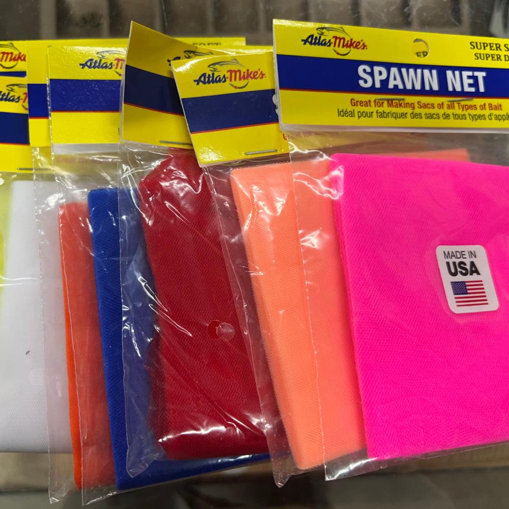 Atlas Mikes spawn netting bags, assorted colors in sealed packs