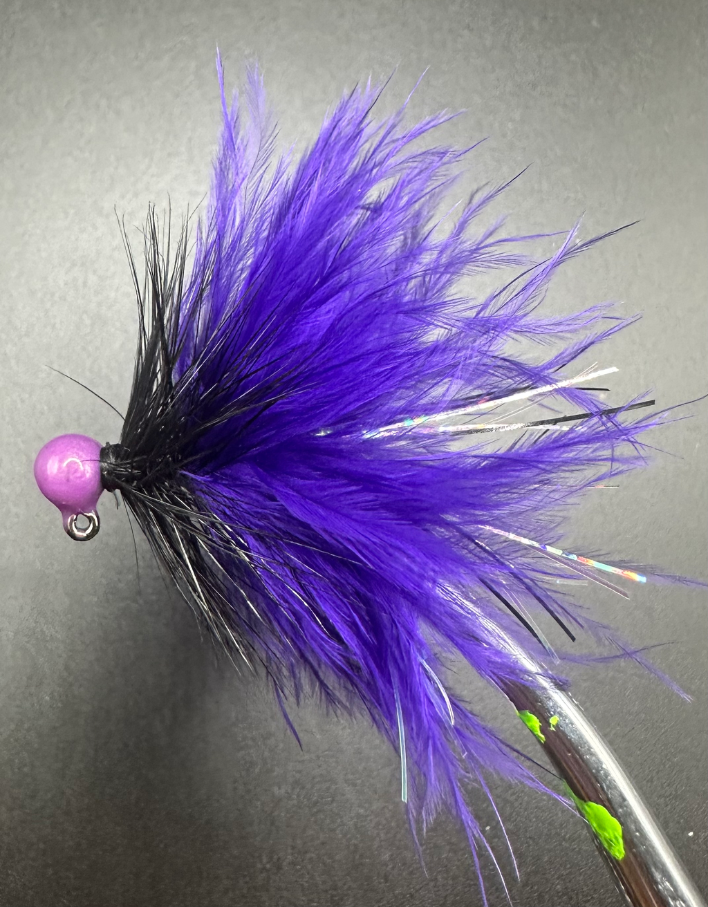 Purple Reign 1/32 oz Maribou Steelhead Jig  #4 Hook image 0