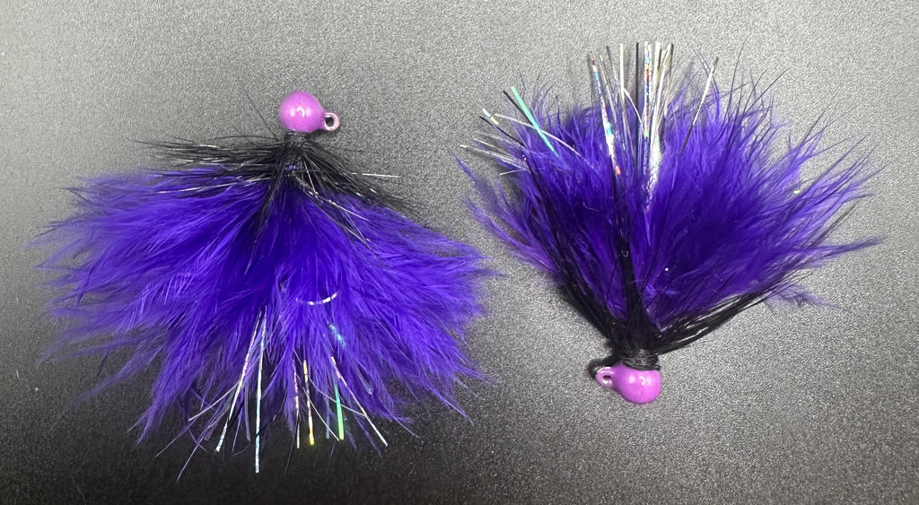 Purple Reign 1/32 oz Maribou Steelhead Jig  #4 Hook image 1