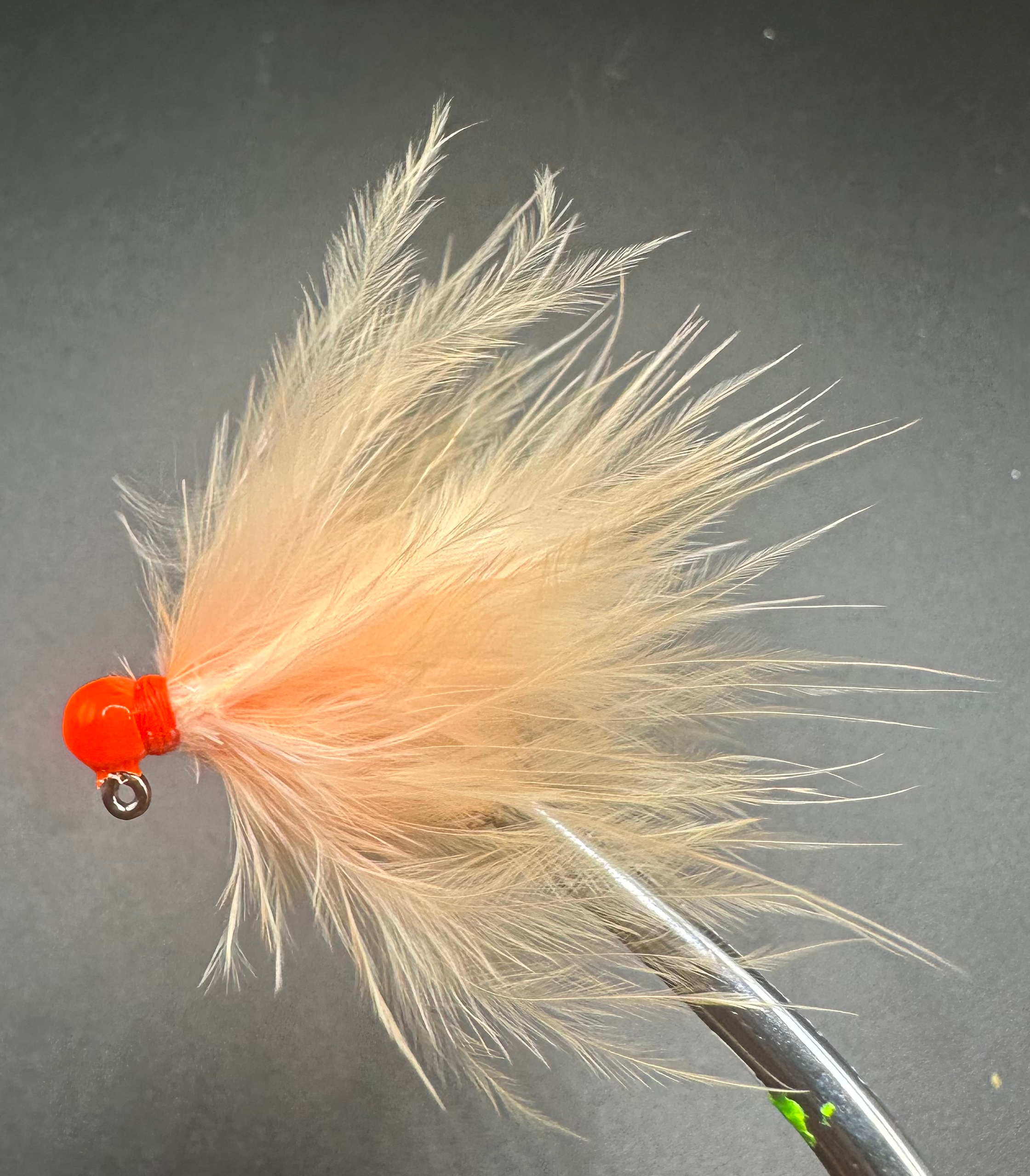 Peaches N’ Cream 1/32 oz Maribou Steelhead Jig  #4  3x Strong Voodoo Hook image 0